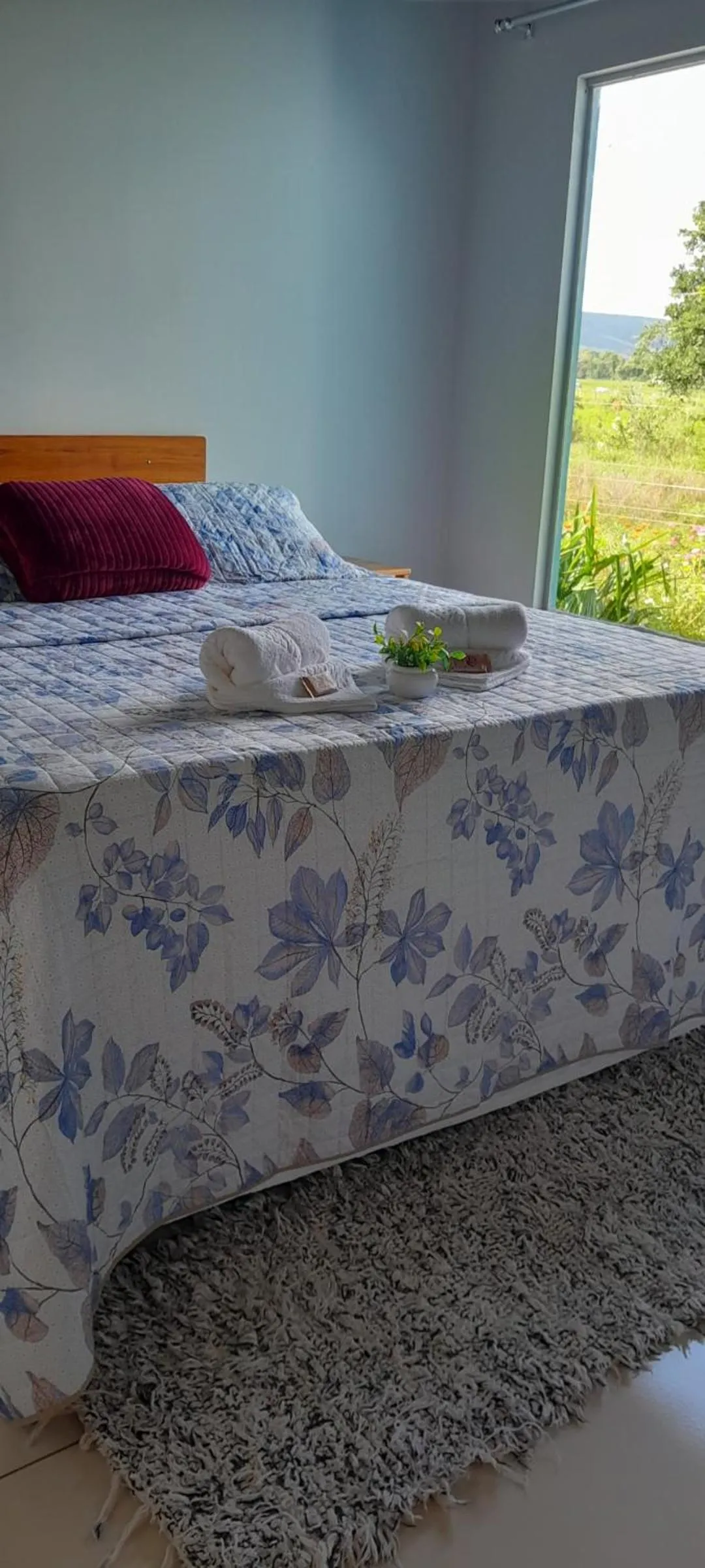 Bed in Pousada do Nondas