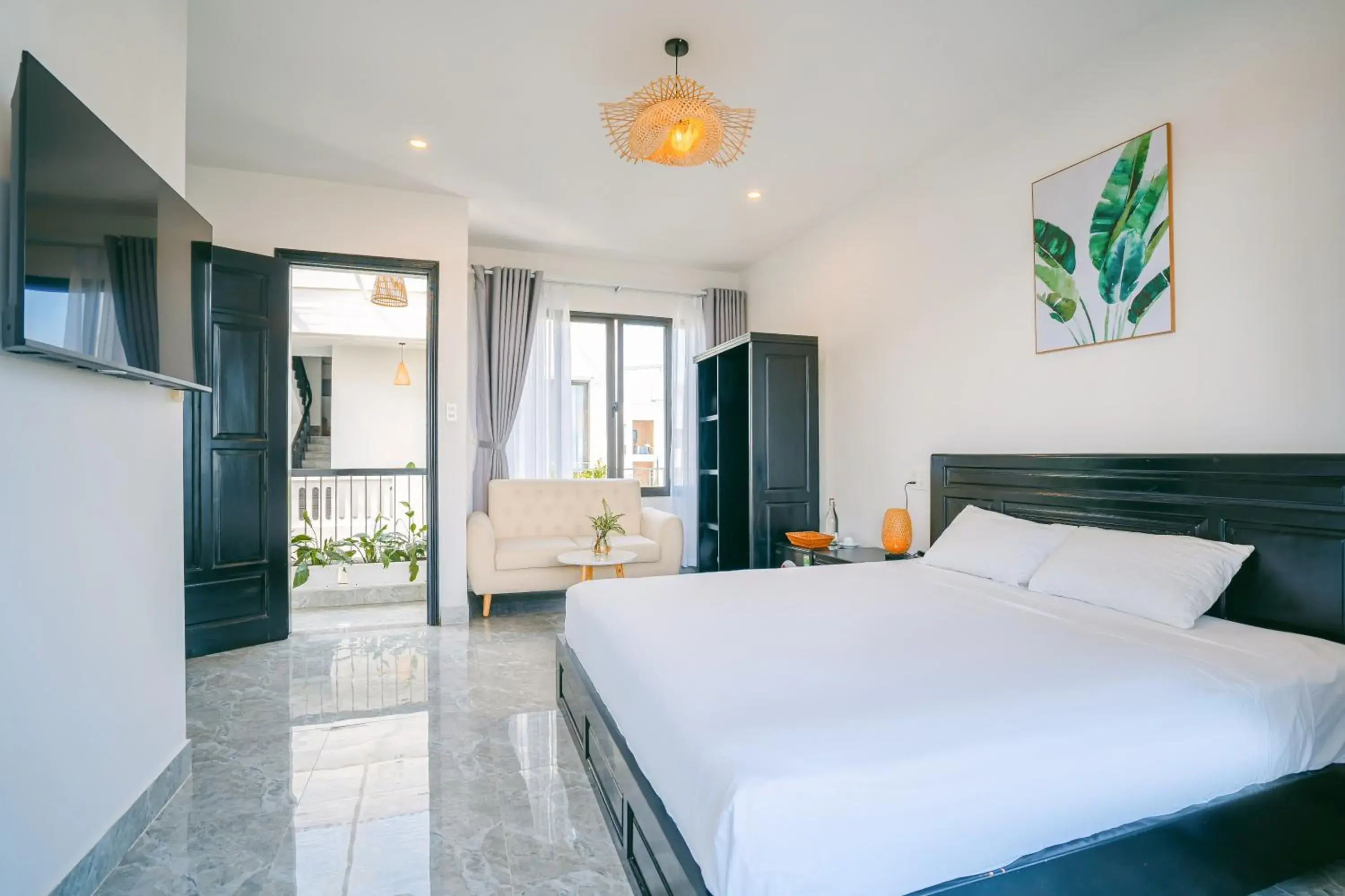 Bedroom, Bed in Beach Palm Villa Hoi An Bedroom, Bed in Beach Palm Villa Hoi An