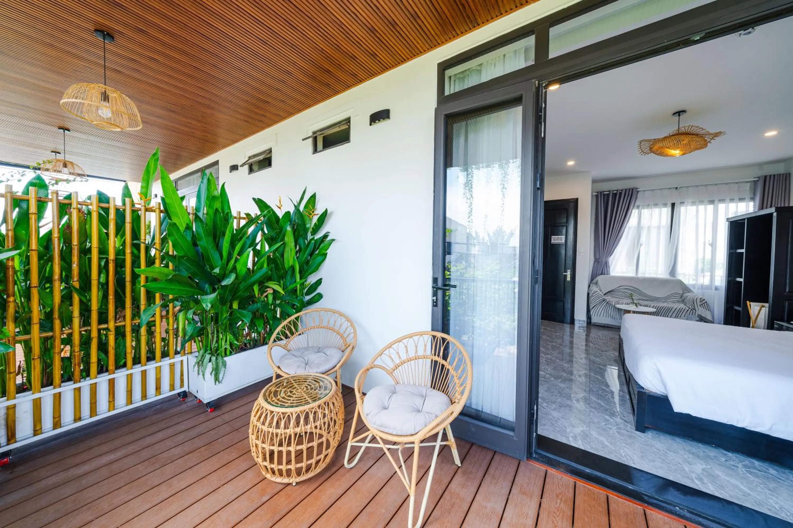 Balcony/Terrace in Beach Palm Villa Hoi An
