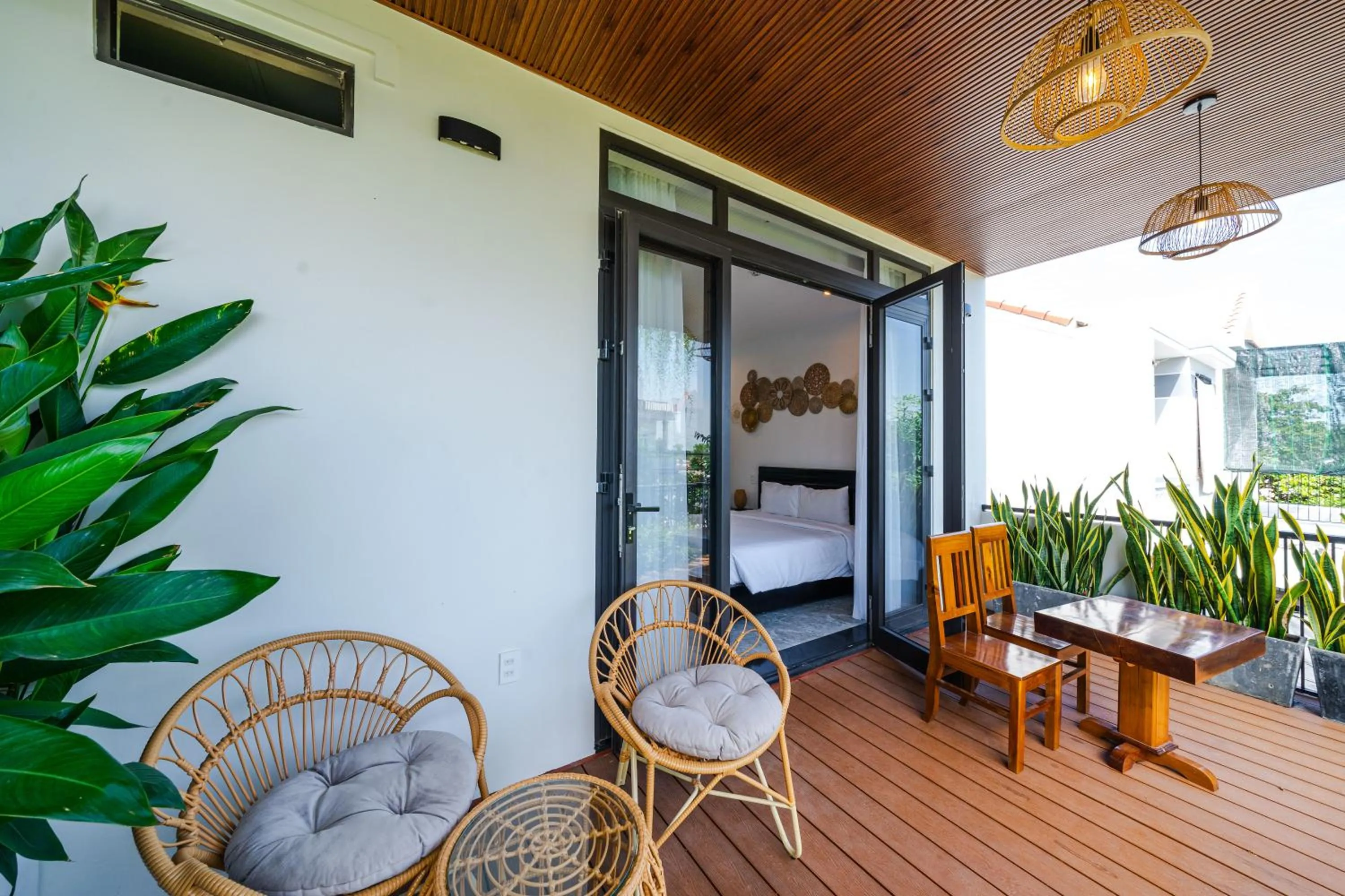 Balcony/Terrace in Beach Palm Villa Hoi An