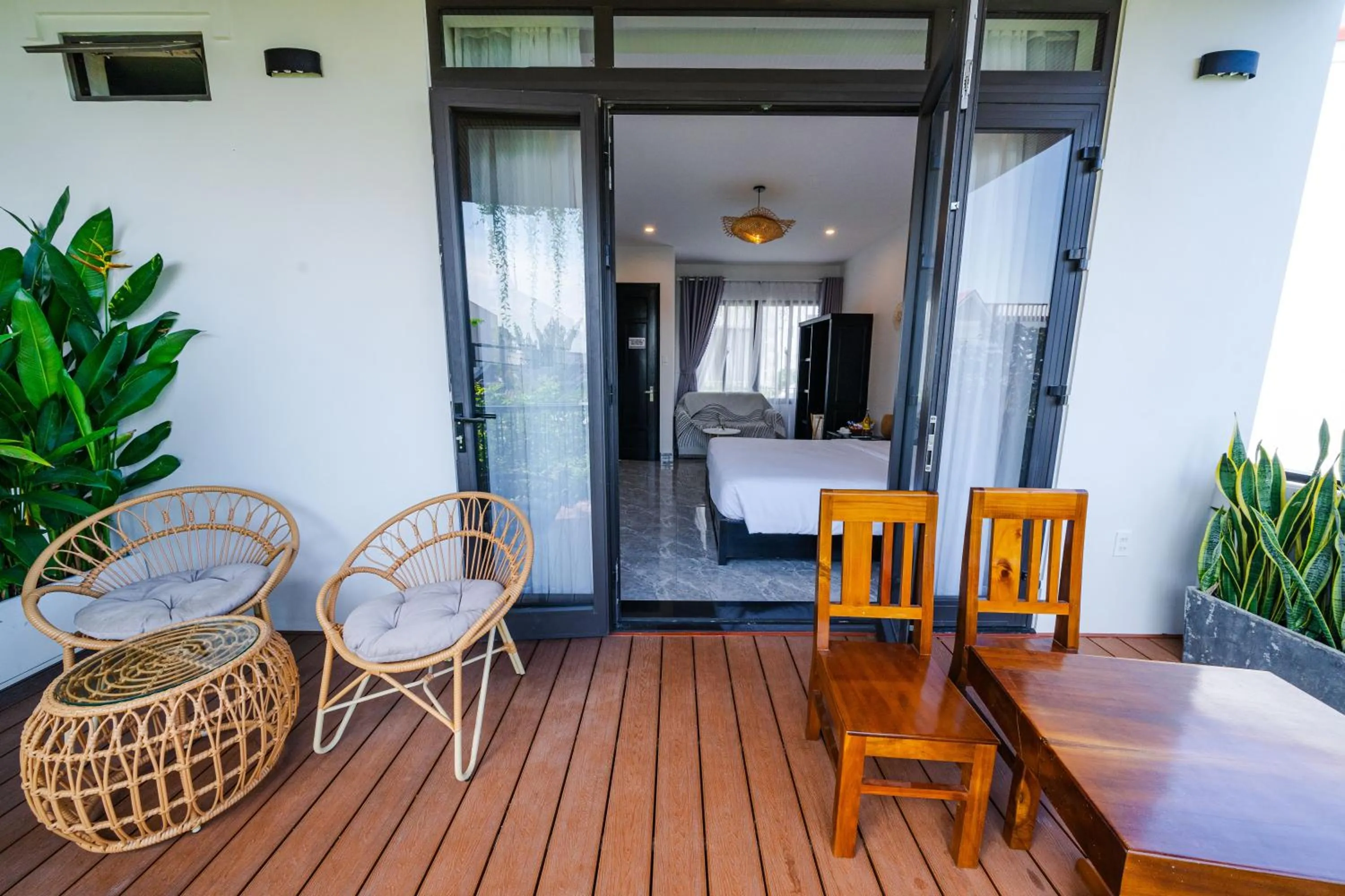 Balcony/Terrace in Beach Palm Villa Hoi An