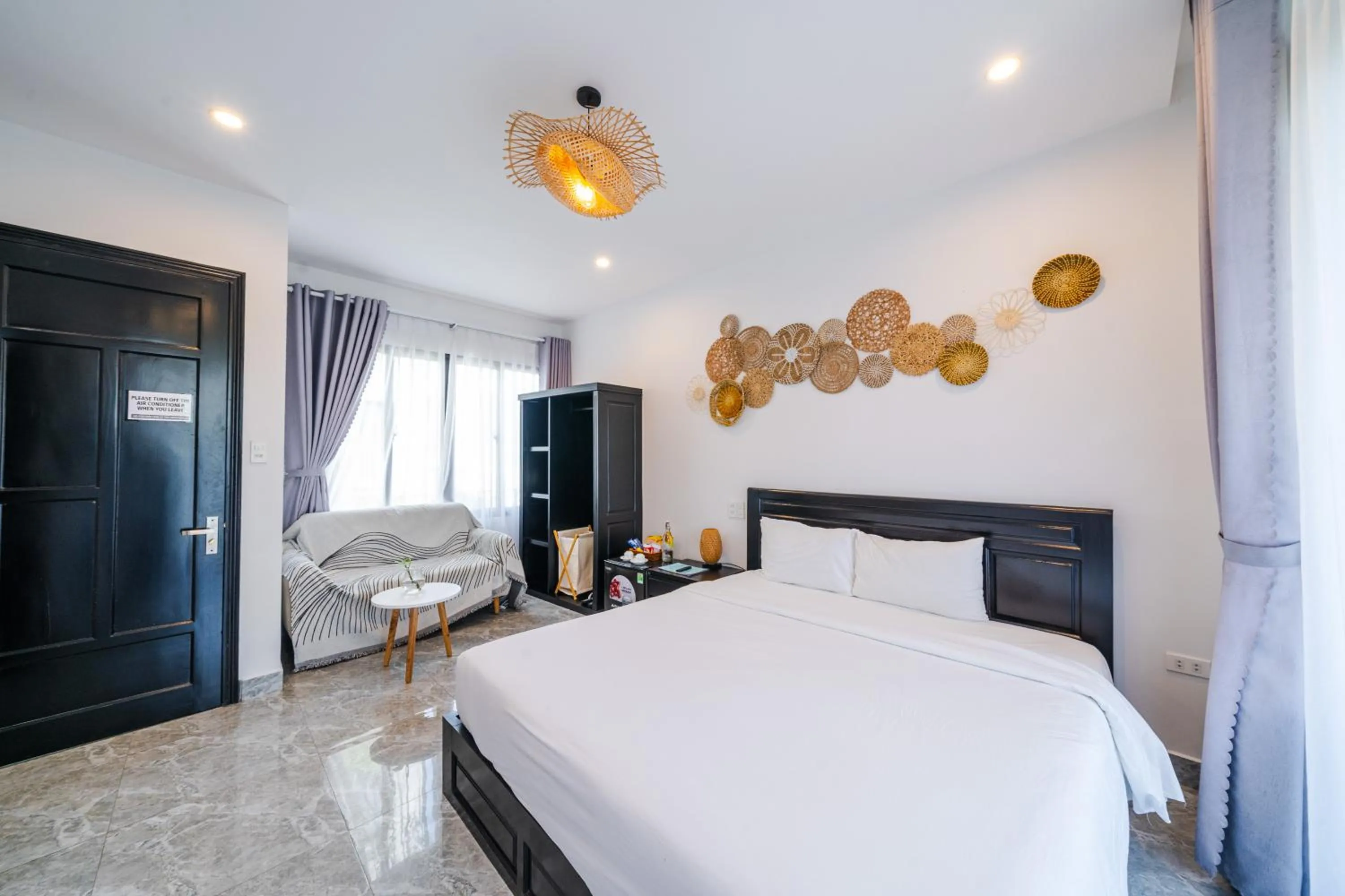 Bed in Beach Palm Villa Hoi An