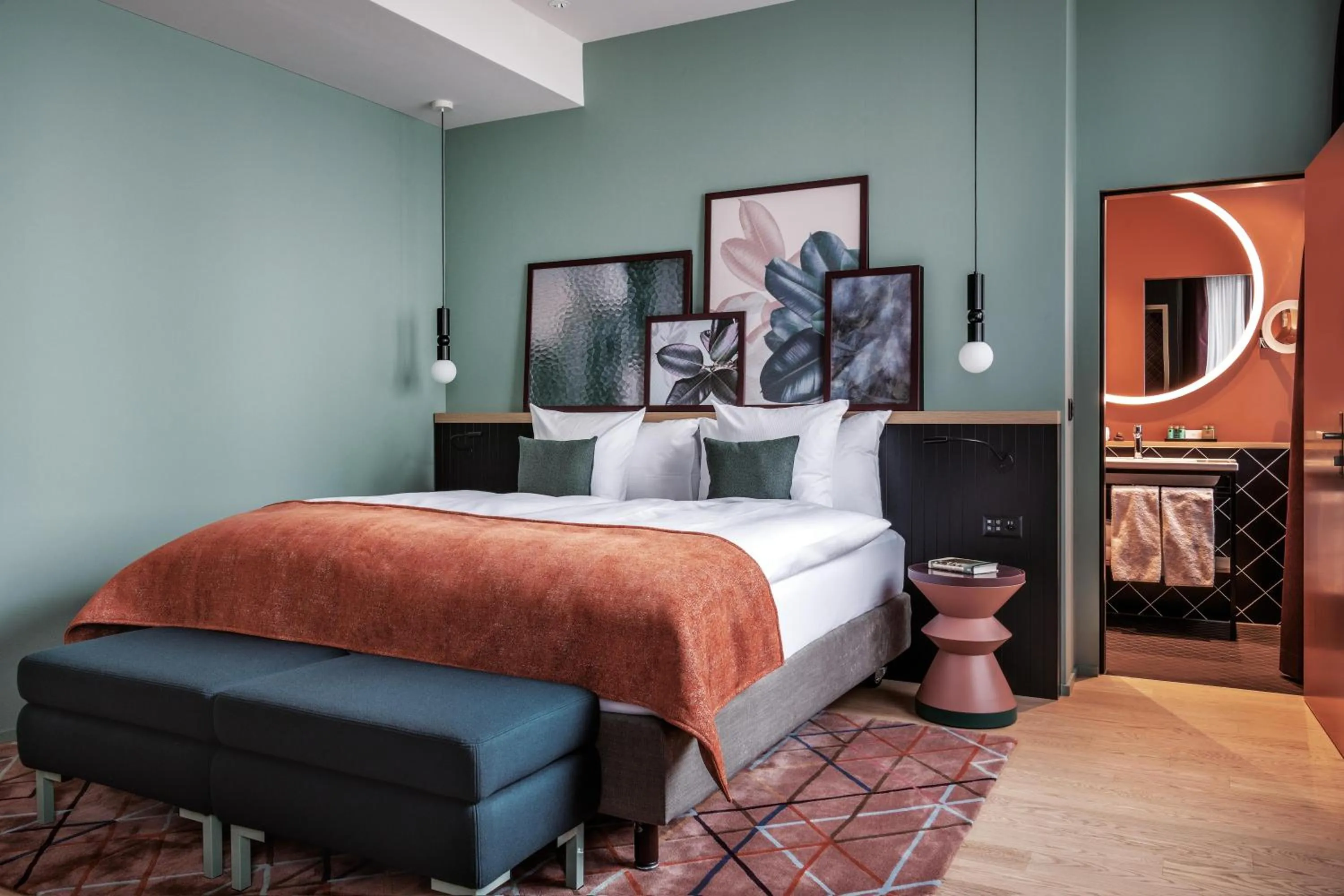 Bed in Sorell Boutique-Hotel St Peter Zürich