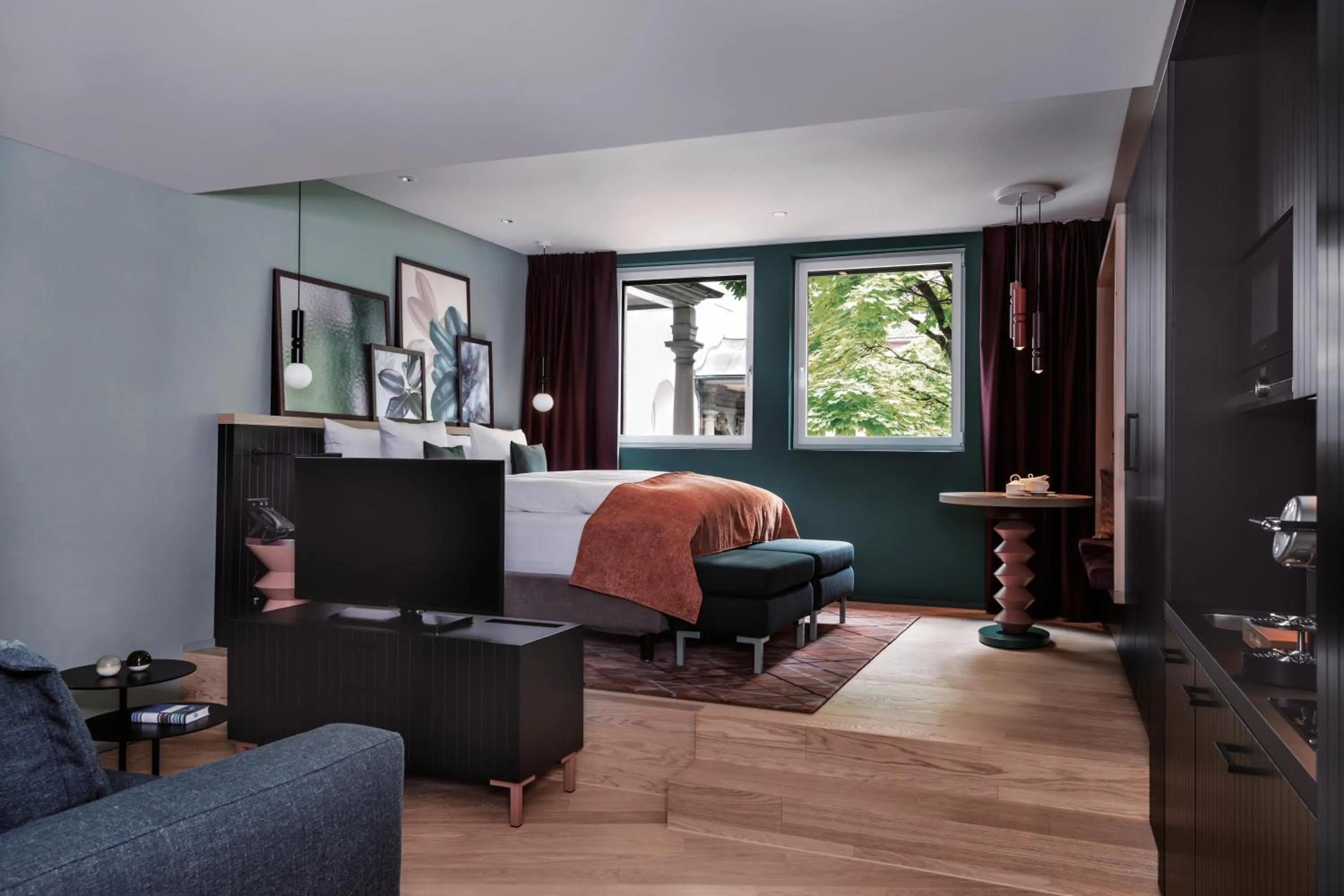 Bed in Sorell Boutique-Hotel St Peter Zürich