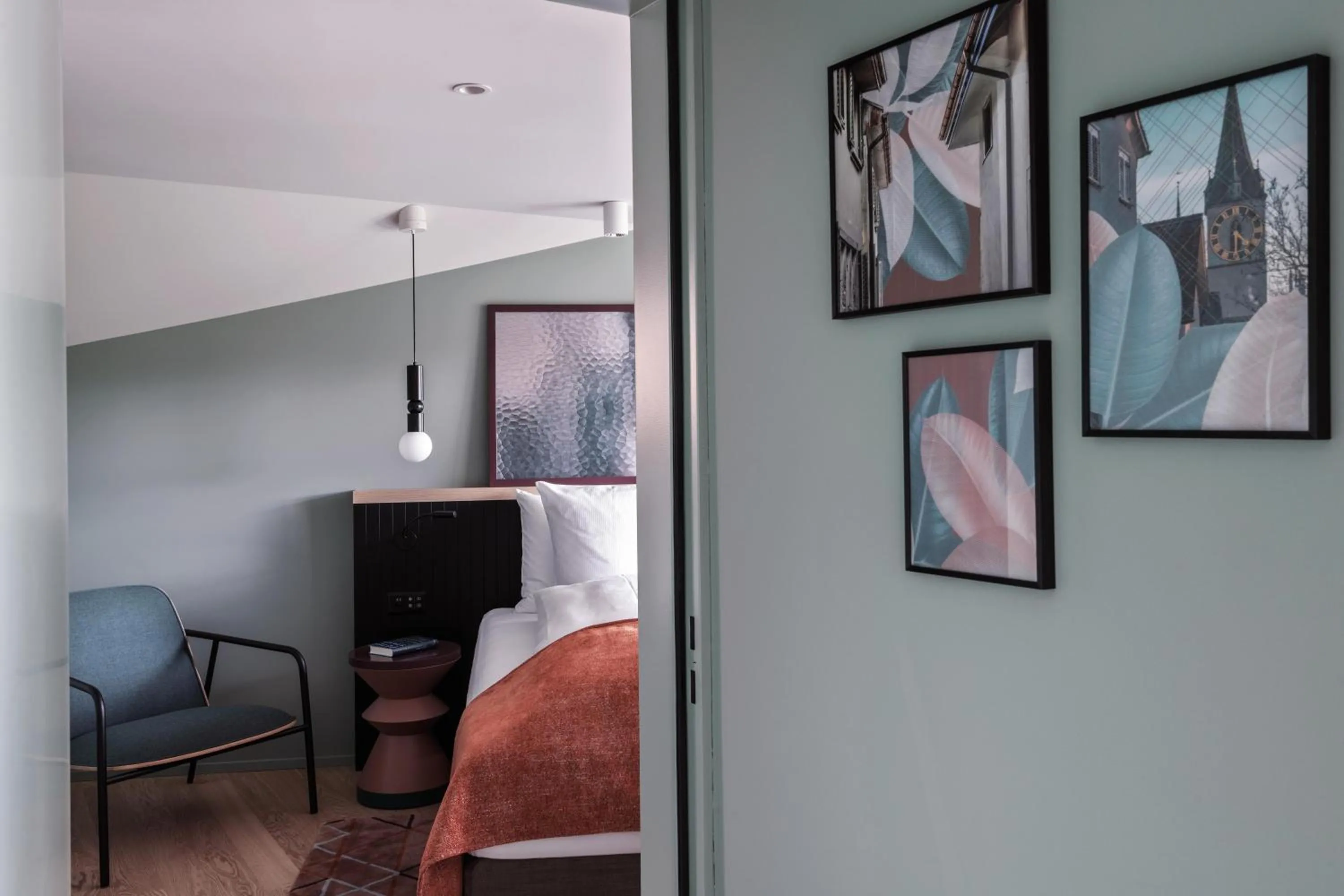 Bed in Sorell Boutique-Hotel St Peter Zürich