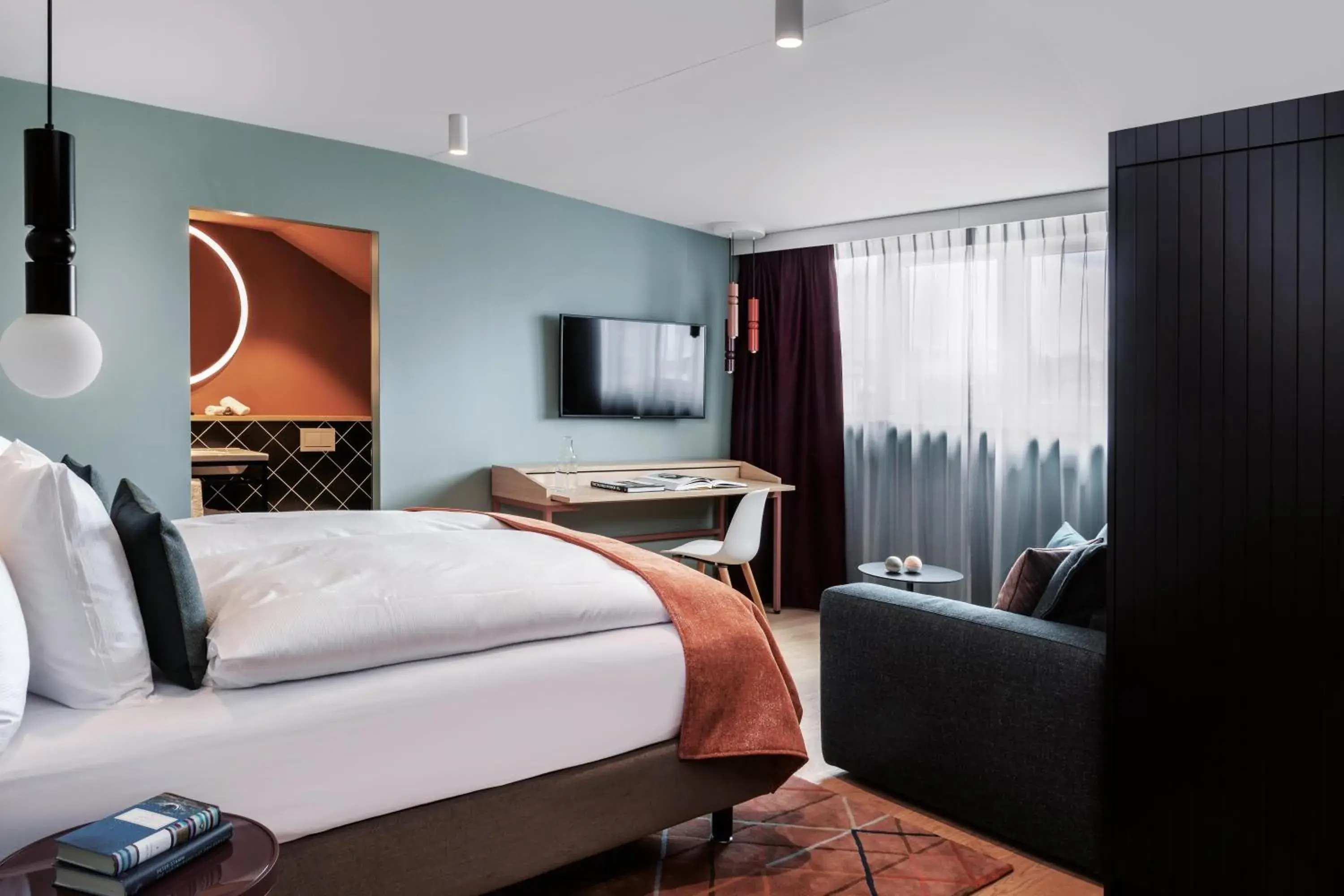 Bed in Sorell Boutique-Hotel St Peter Zürich Bed in Sorell Boutique-Hotel St Peter Zürich