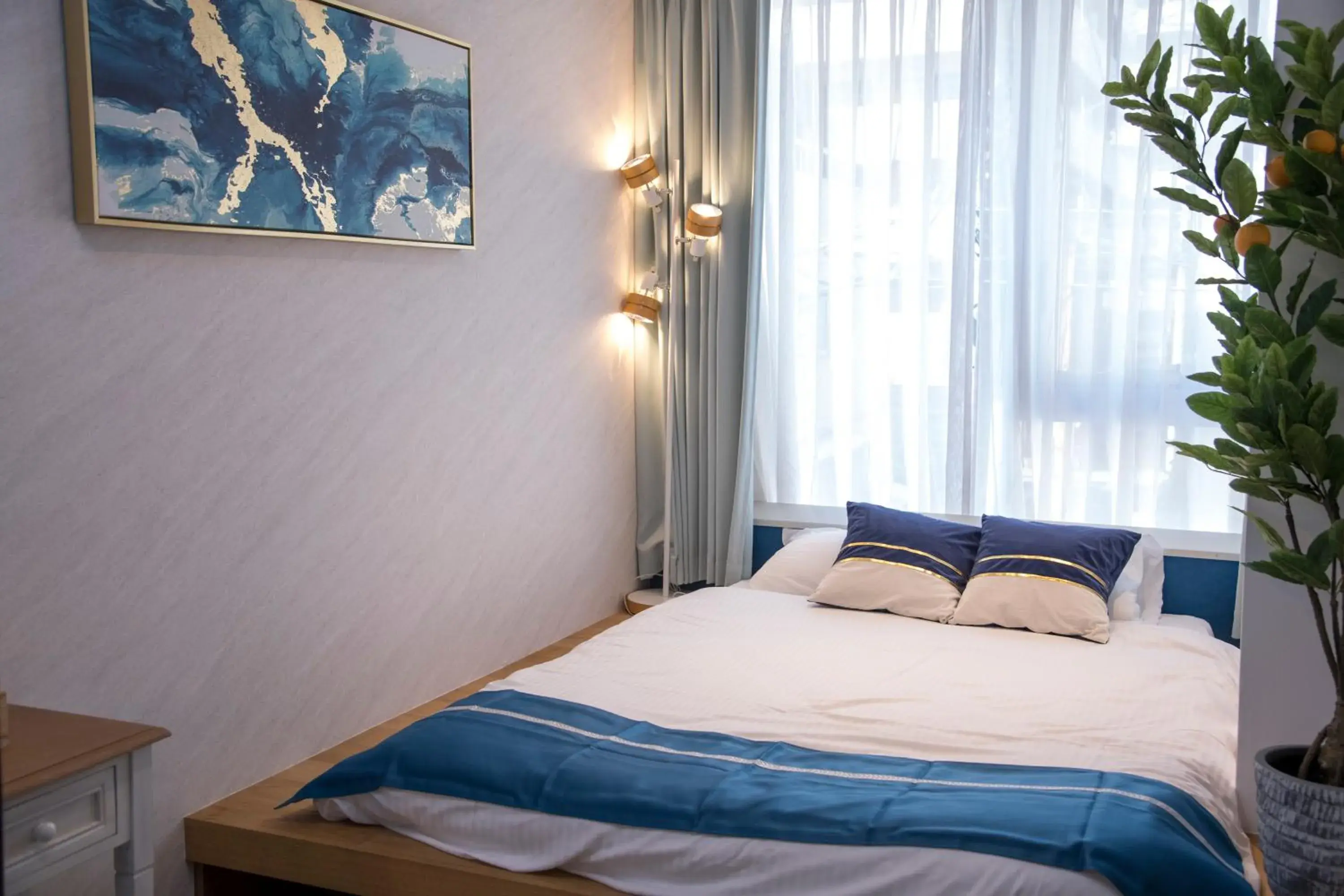 Bed in Glamping Tokyo Asakusa Bed in Glamping Tokyo Asakusa