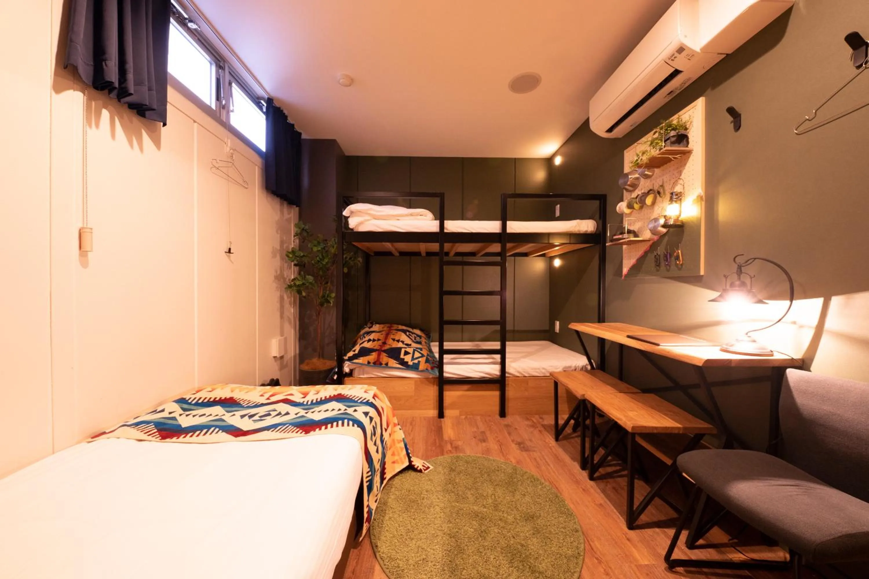 Bed in Glamping Tokyo Asakusa