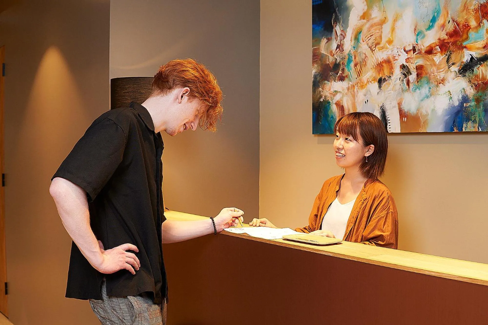 Lobby or reception in Glamping Tokyo Asakusa