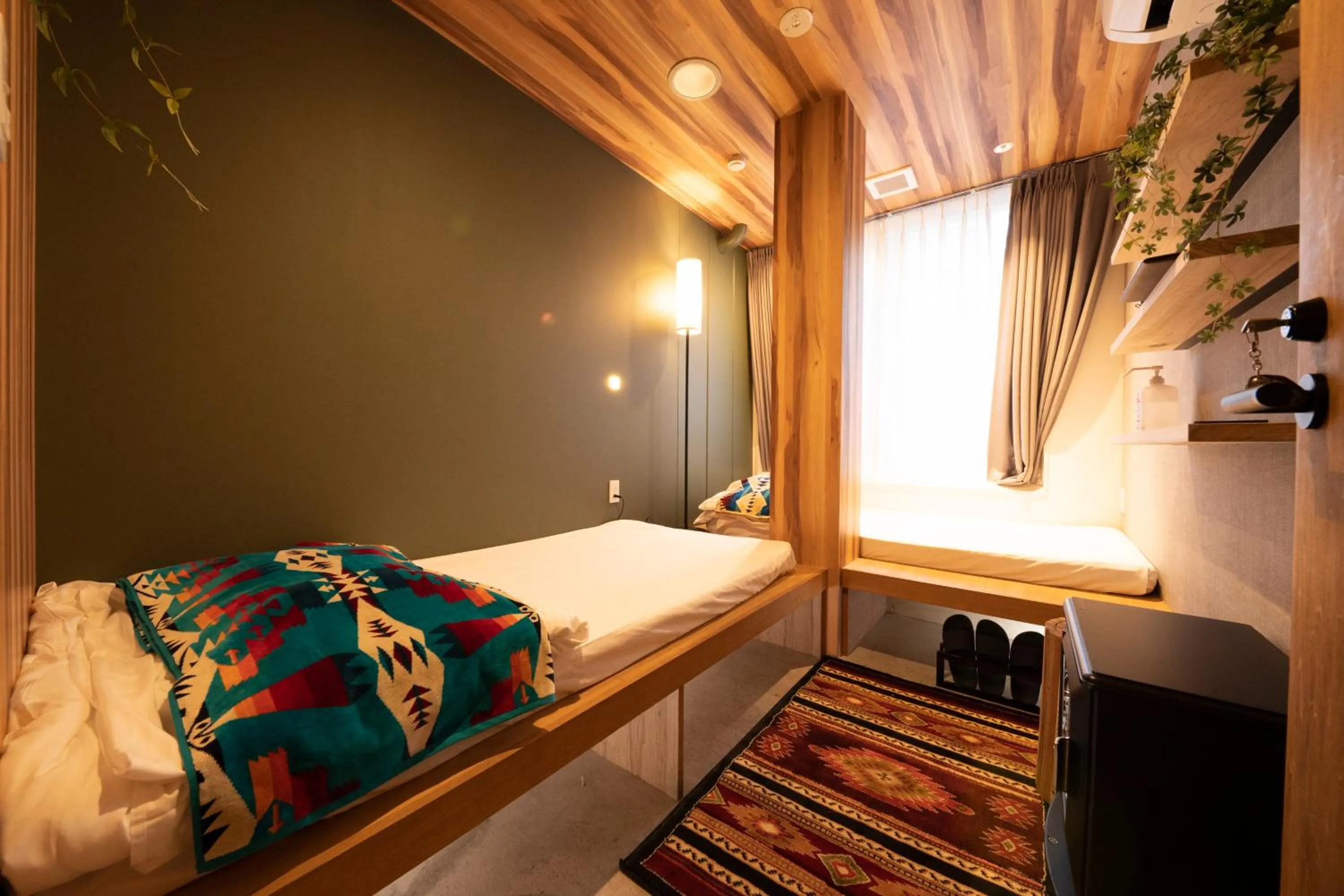 Bed in Glamping Tokyo Asakusa