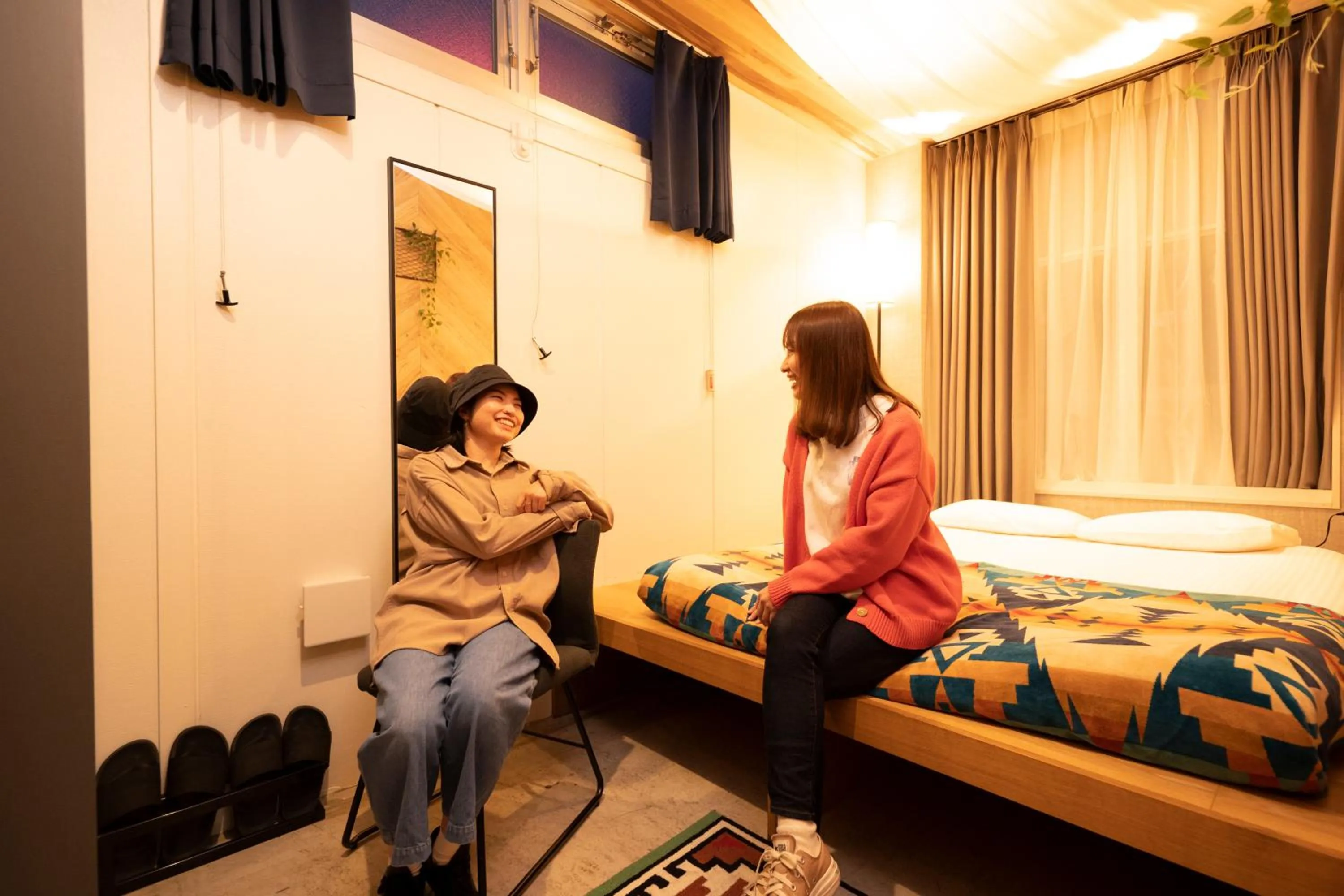 Bed in Glamping Tokyo Asakusa