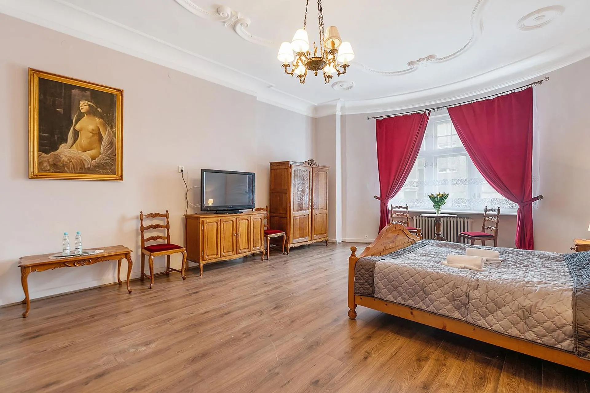 Bed in Pałacyk Deja Vu Residence