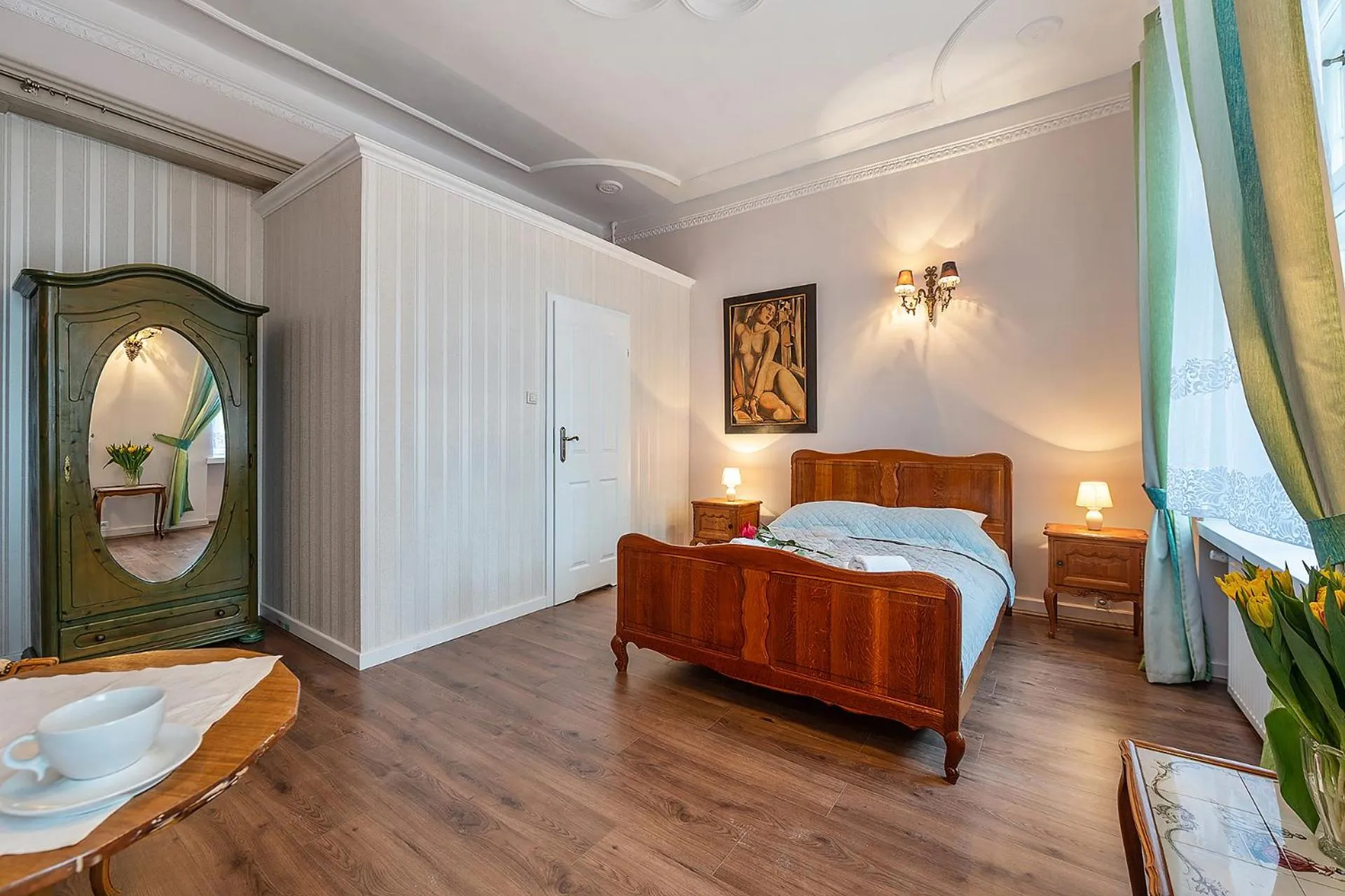 Bed in Pałacyk Deja Vu Residence