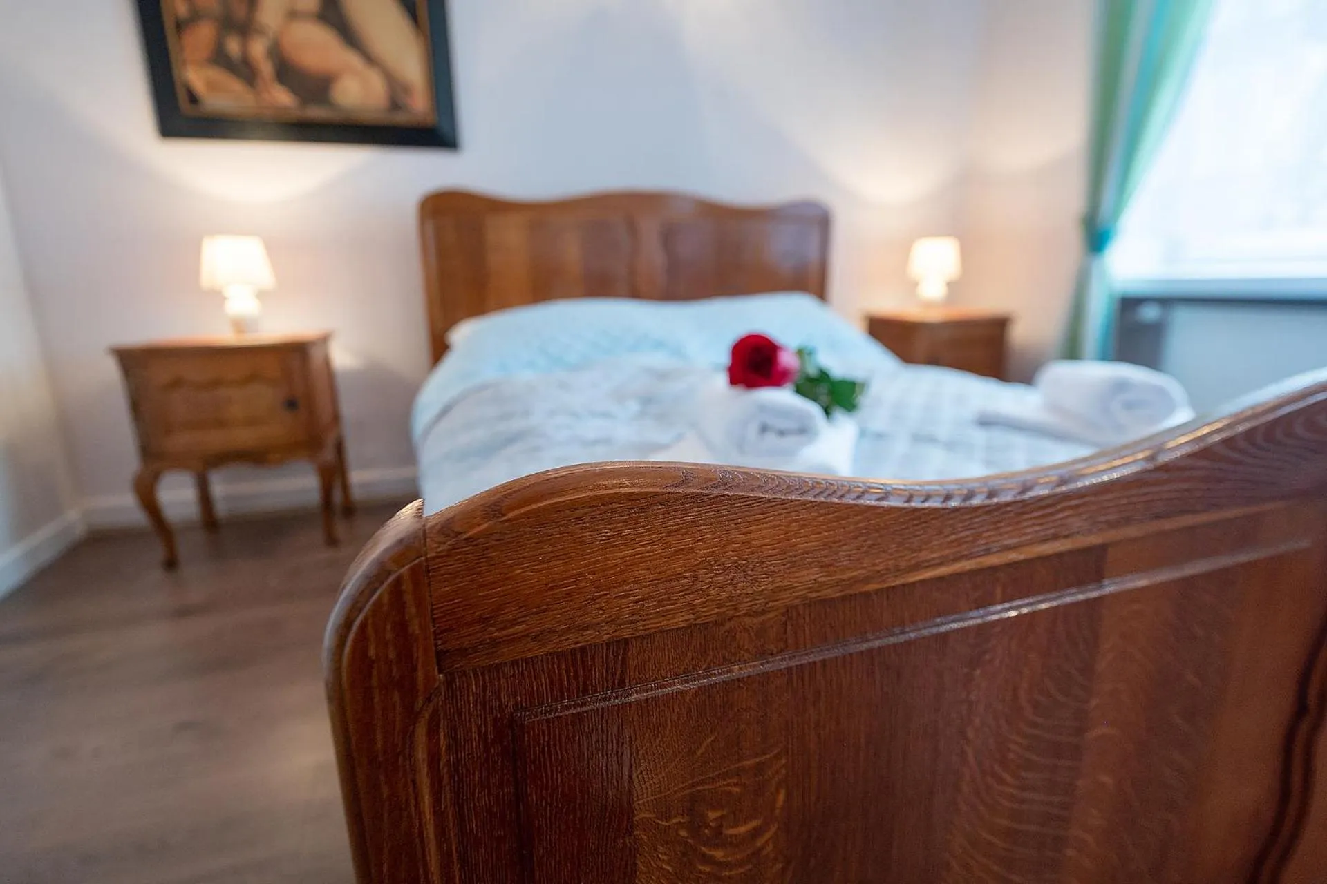 Bed in Pałacyk Deja Vu Residence