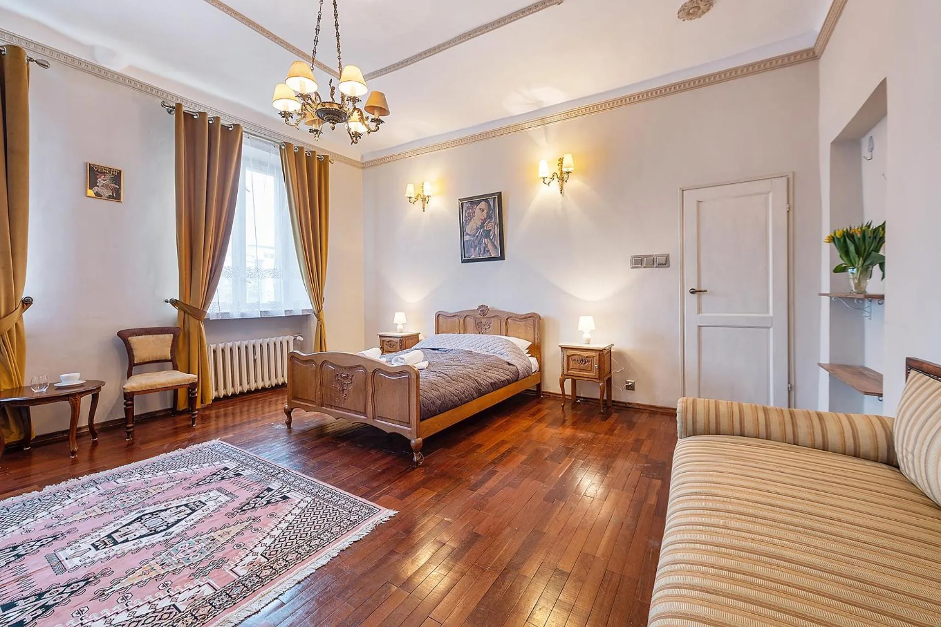 Bed in Pałacyk Deja Vu Residence