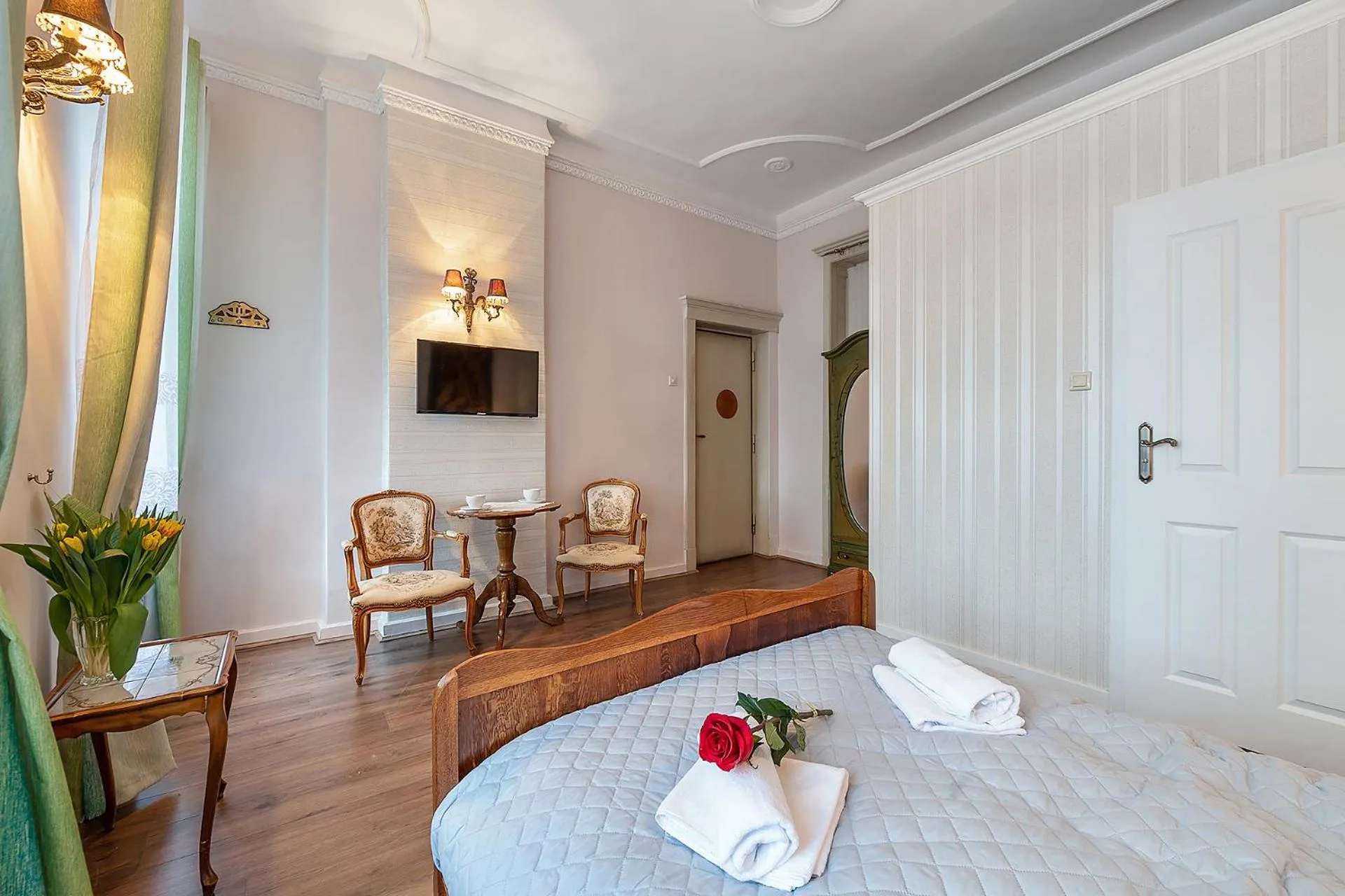 Bed in Pałacyk Deja Vu Residence