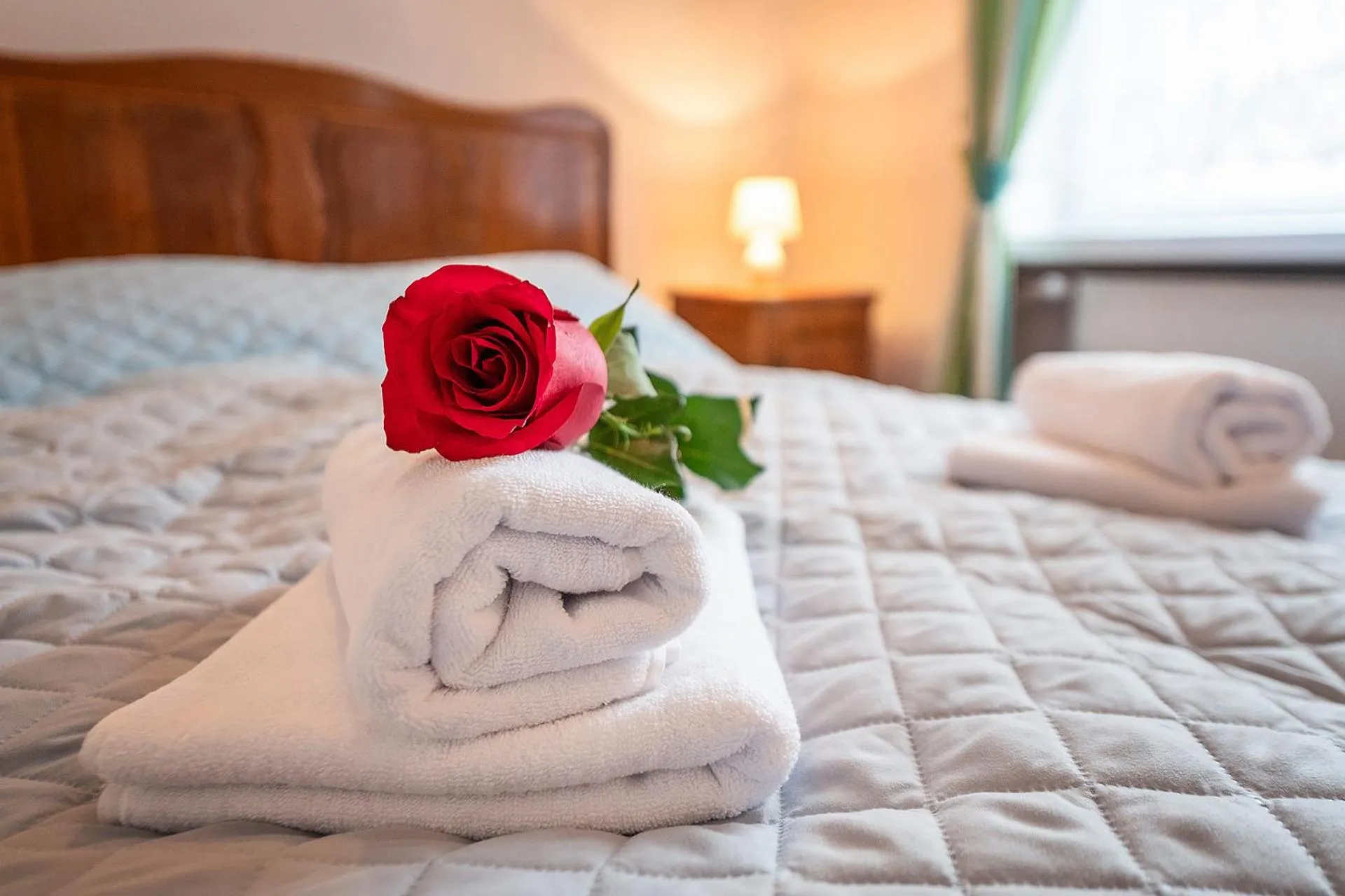 Bed in Pałacyk Deja Vu Residence