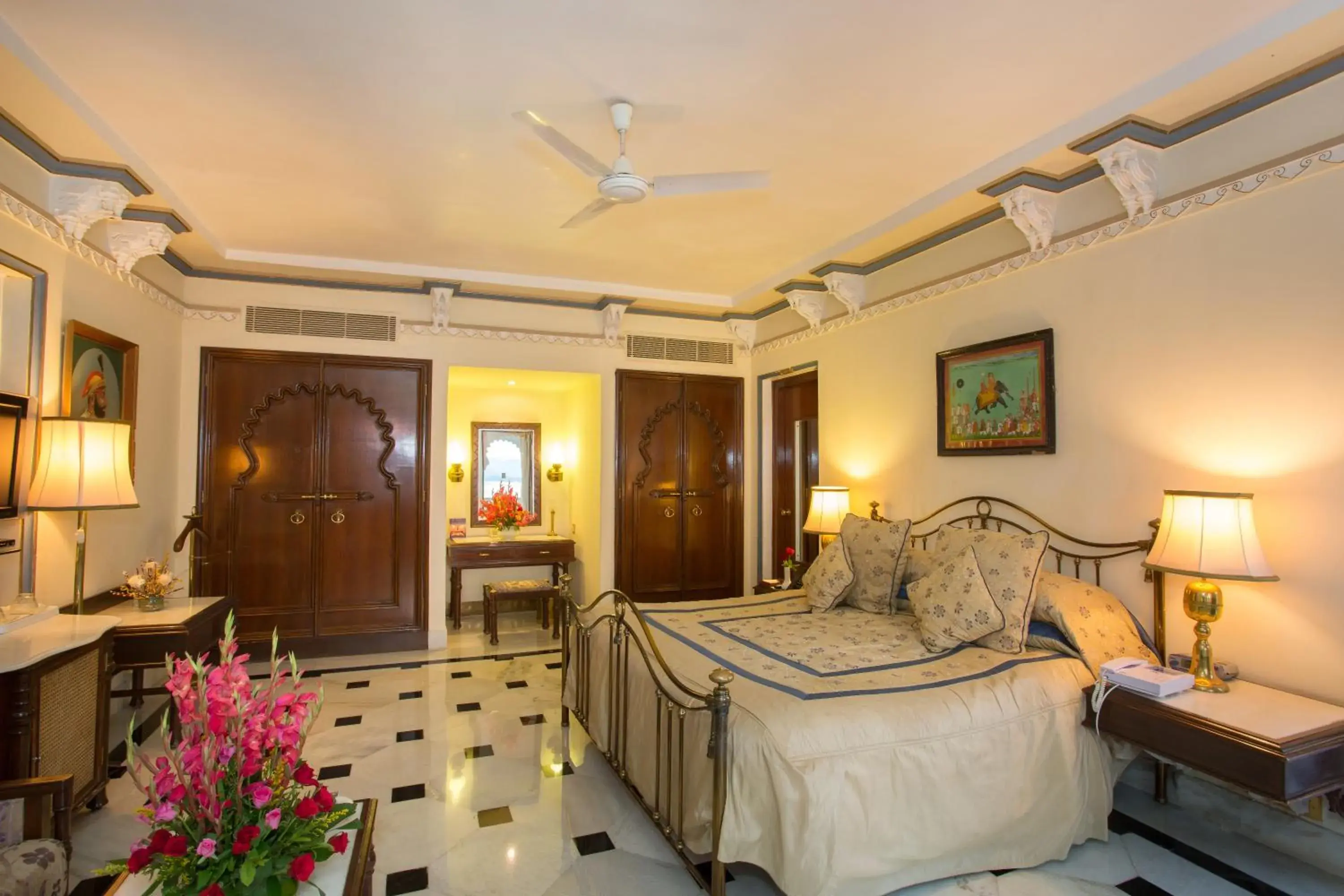 Bedroom, Bed in Shiv Niwas Palace by HRH Group of Hotels Bedroom, Bed in Shiv Niwas Palace by HRH Group of Hotels