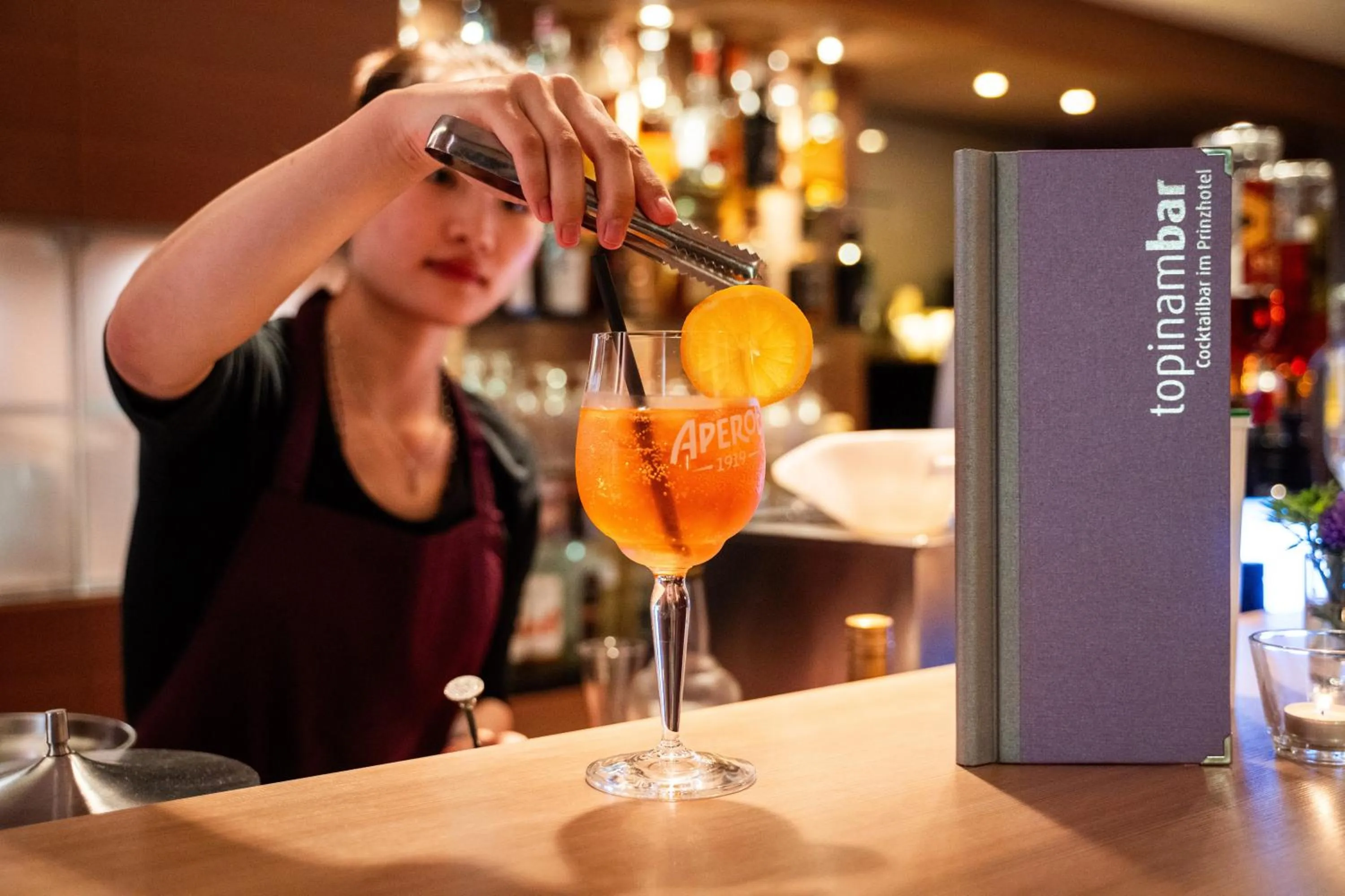 Lounge or bar in Prinzhotel Rothenburg