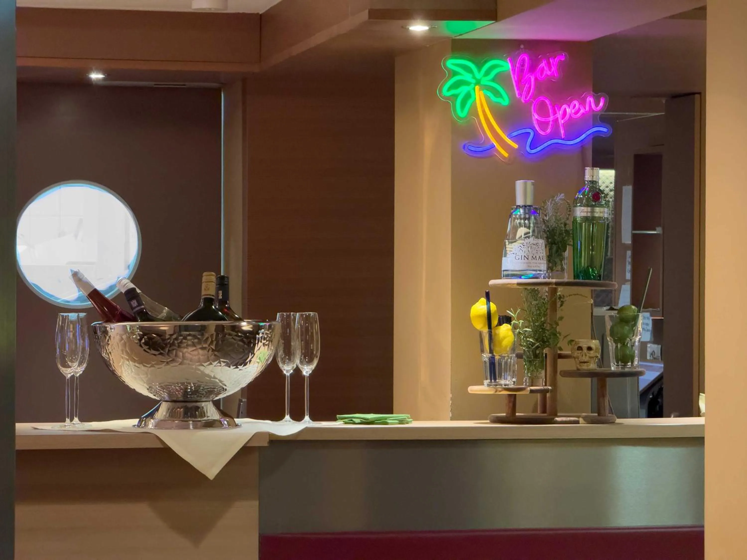 Lounge or bar in Prinzhotel Rothenburg