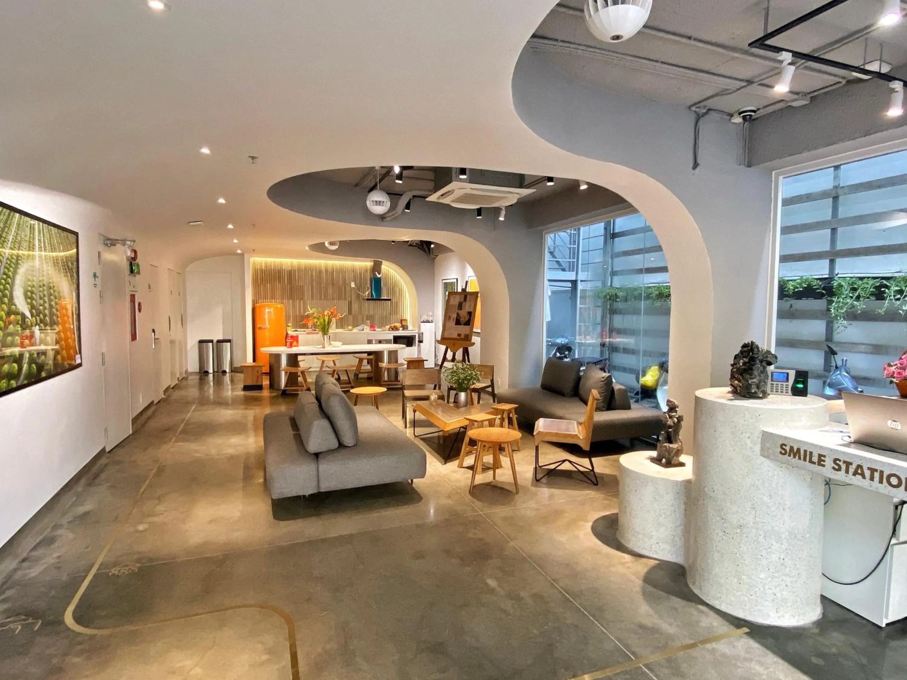 Communal lounge/ TV room in MEANDER Saigon