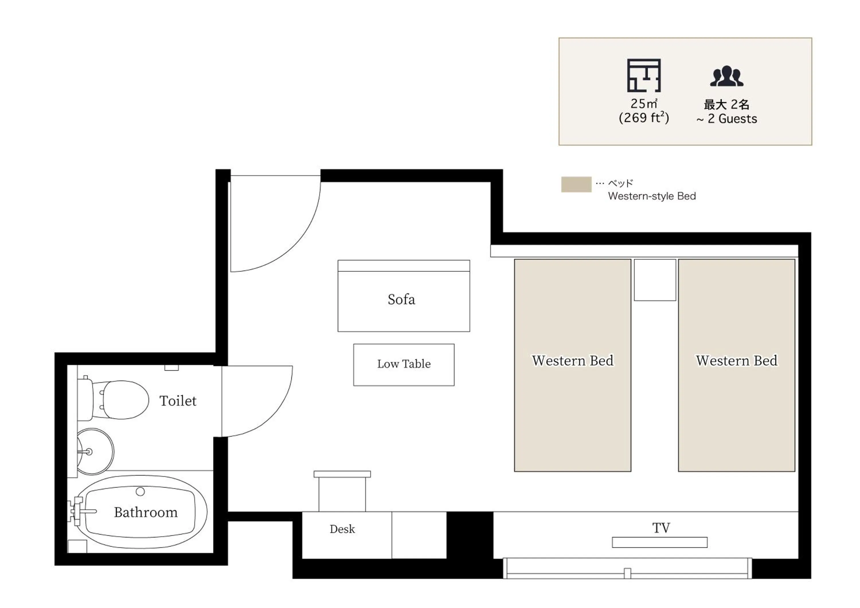 Floor plan in THE MACHIYA EBISUYA
