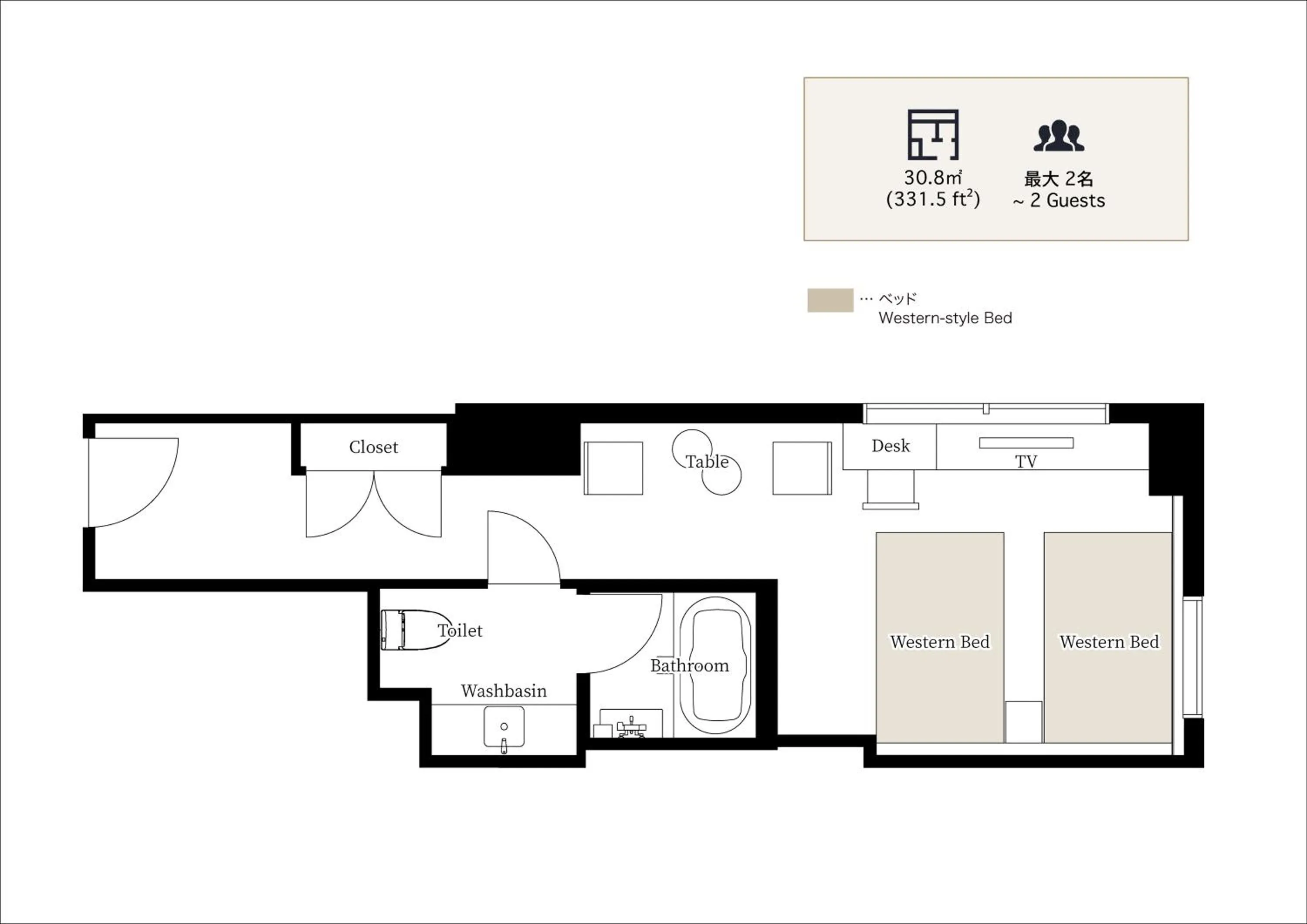 Floor plan in THE MACHIYA EBISUYA