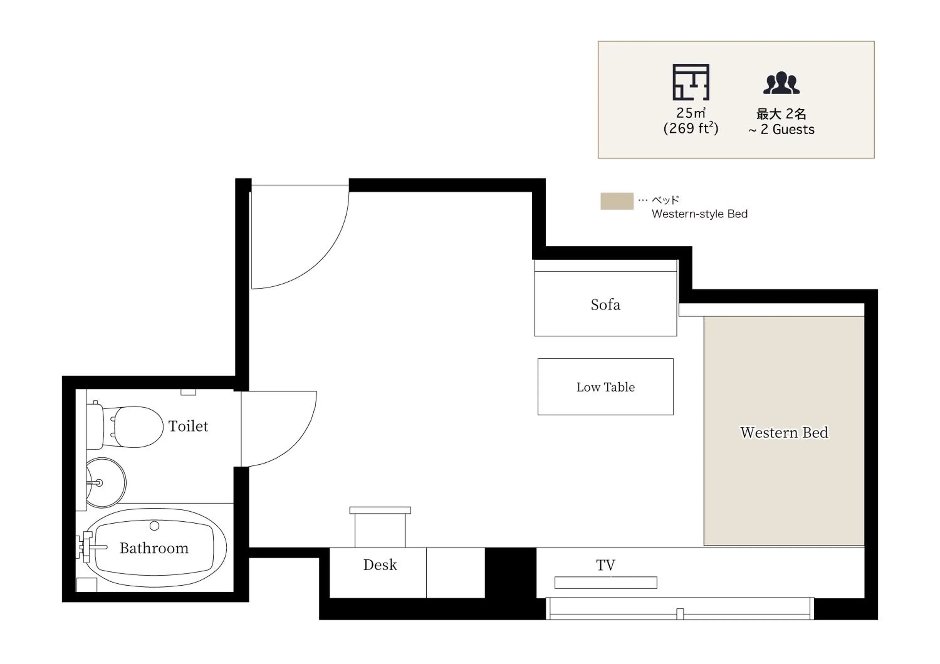 Floor plan in THE MACHIYA EBISUYA
