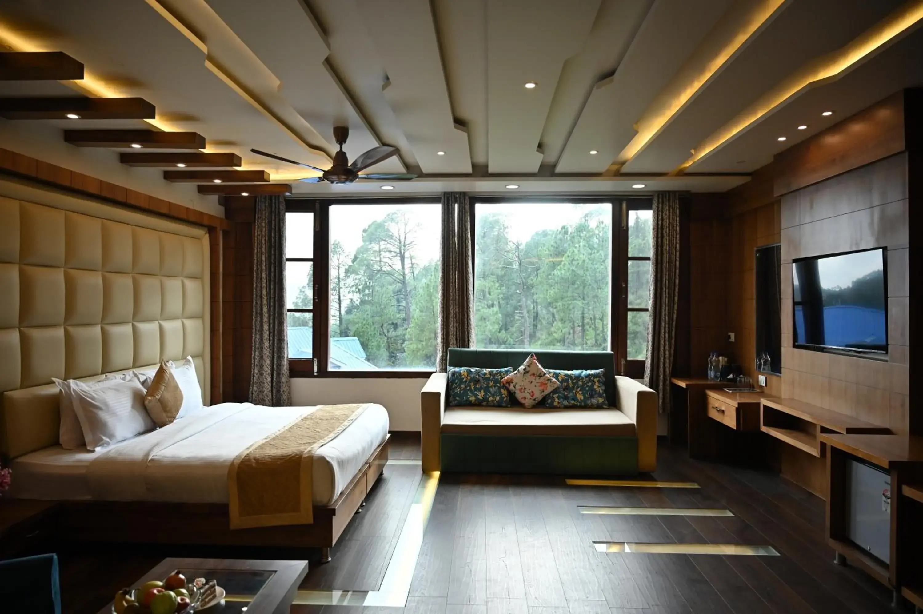 Seating area, Bed in The Hoften Blue Magnets, Dalhousie Seating area, Bed in The Hoften Blue Magnets, Dalhousie