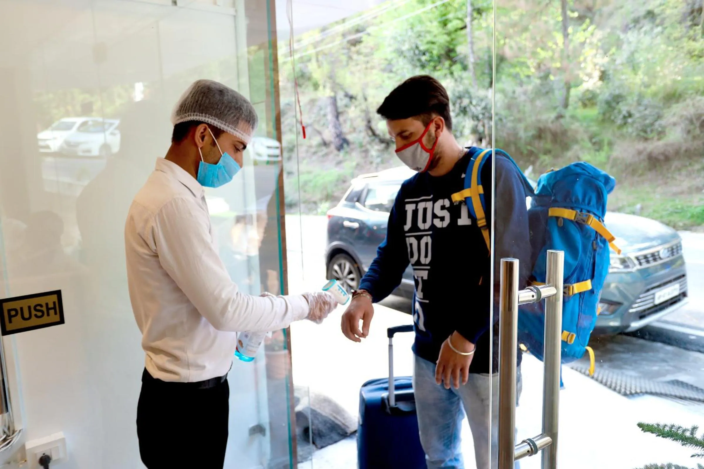 Facade/entrance in The Hoften Blue Magnets, Dalhousie