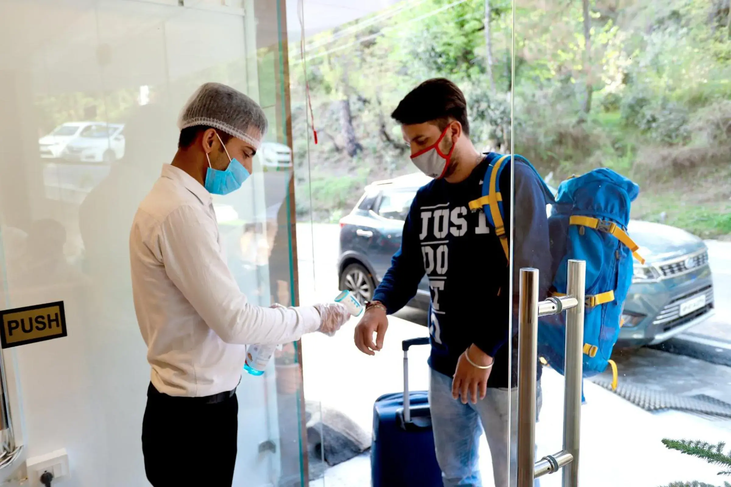 Facade/entrance in The Hoften Blue Magnets, Dalhousie Facade/entrance in The Hoften Blue Magnets, Dalhousie