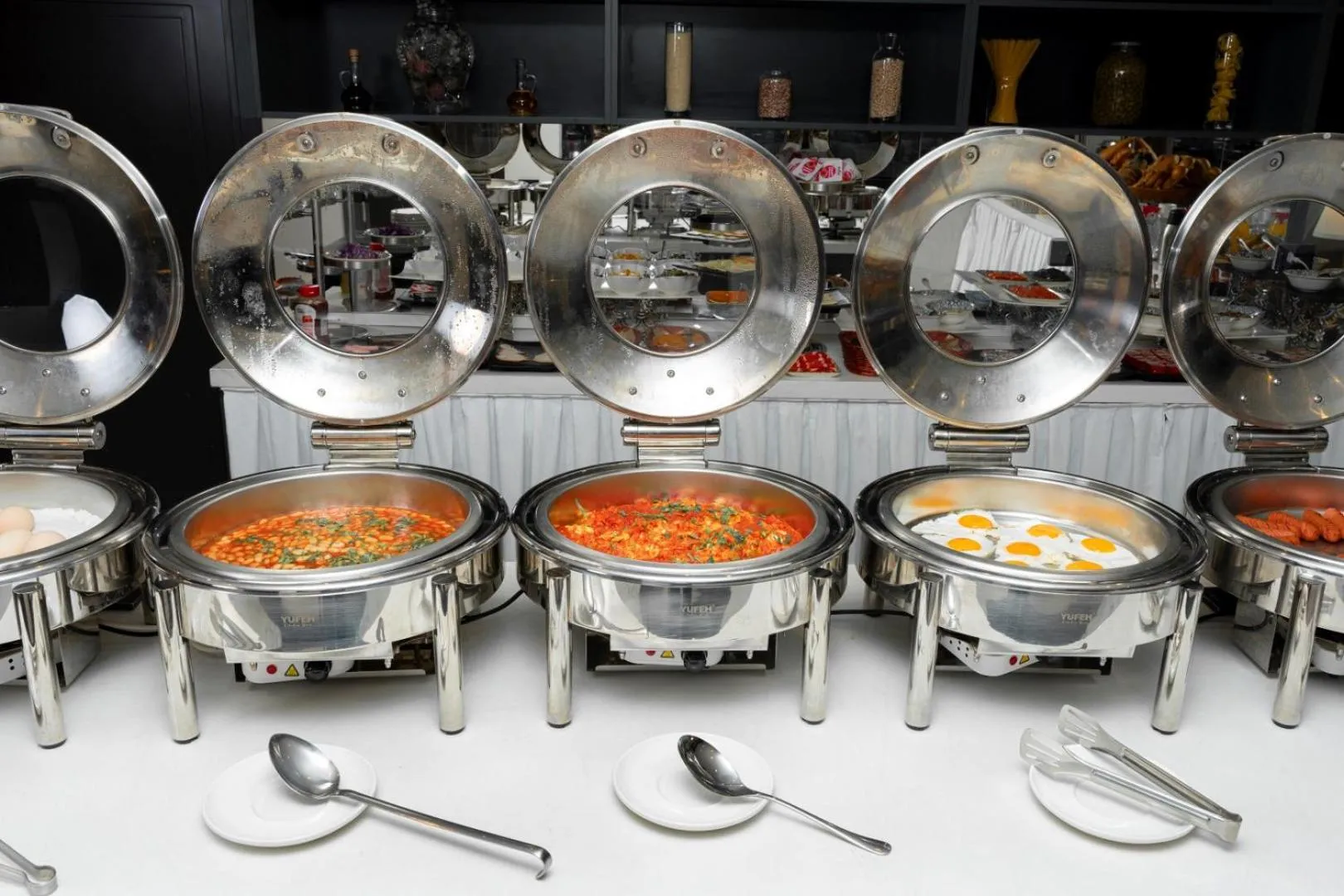 Buffet breakfast in Port Rivoli Hotel Baku