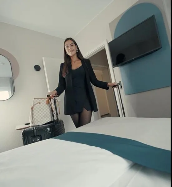 Bed in guestified BARBAROSSA Hotel