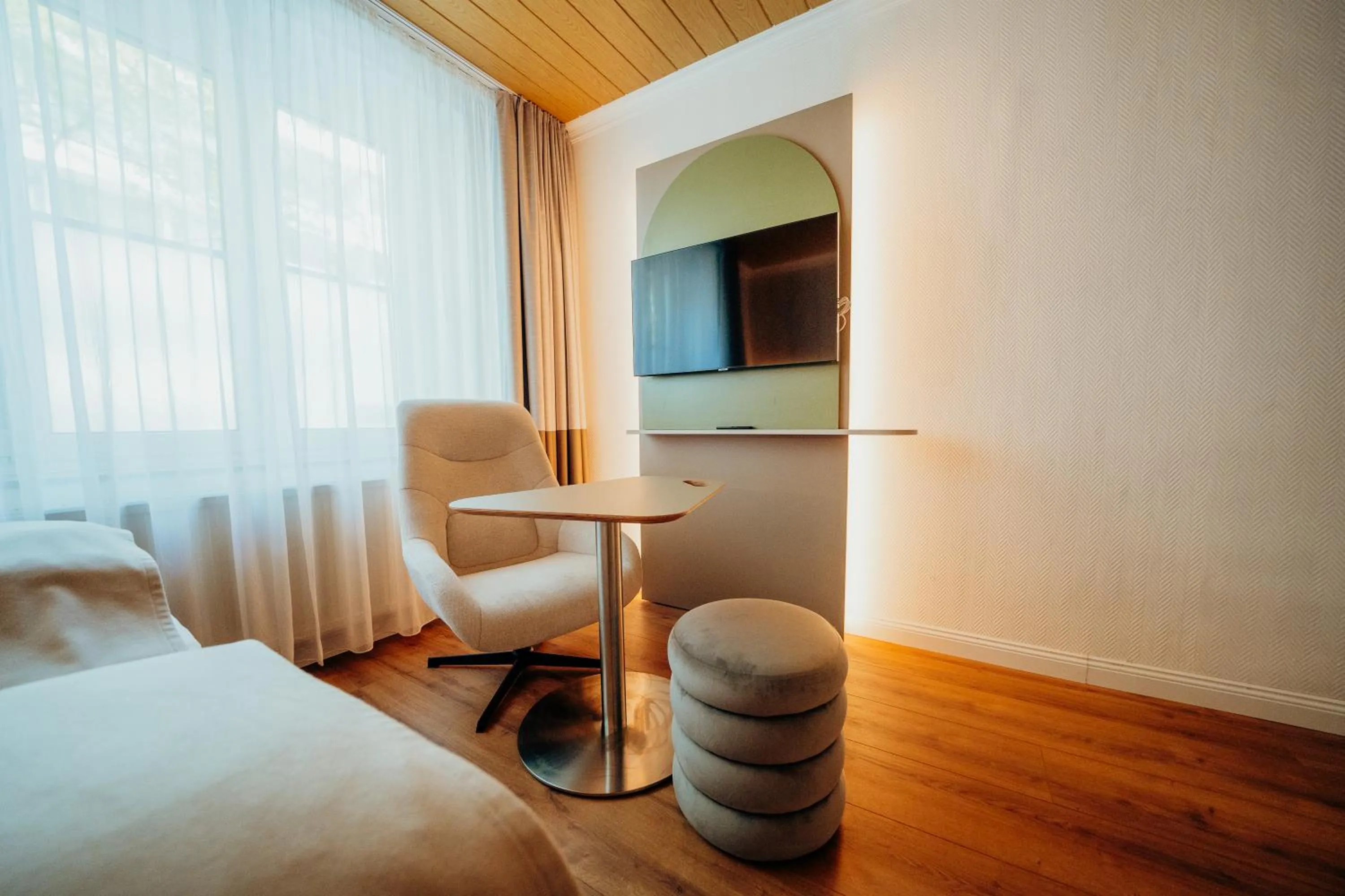 Bed in guestified BARBAROSSA Hotel