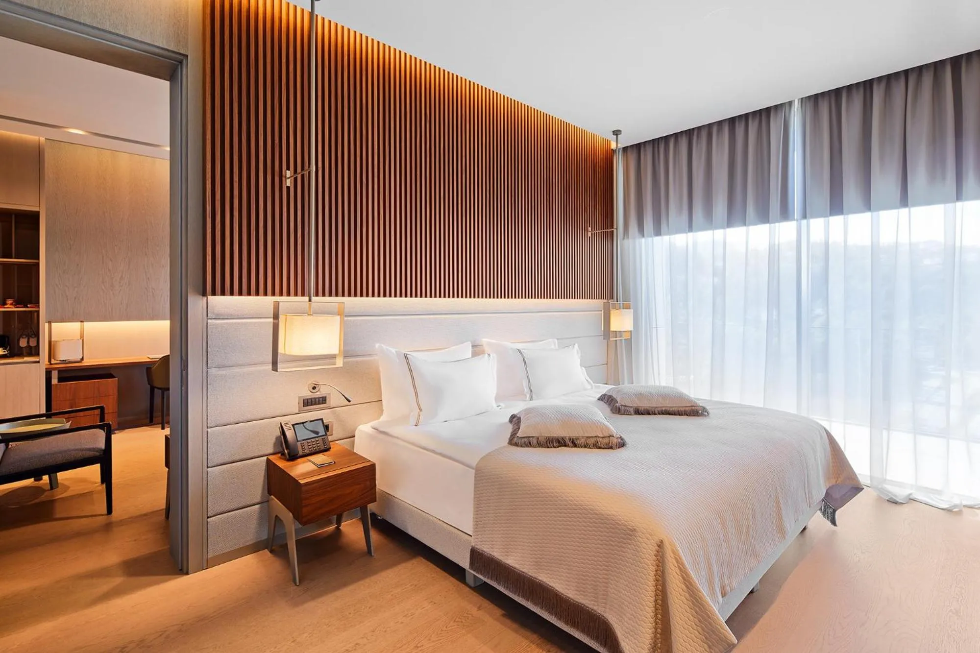 Bed in Ricosta Hotel