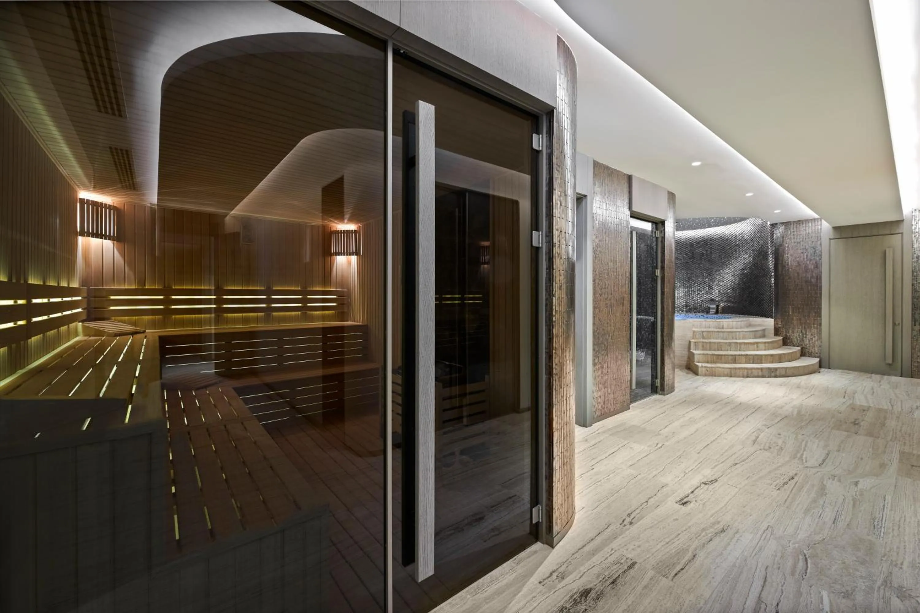 Sauna in Ricosta Hotel