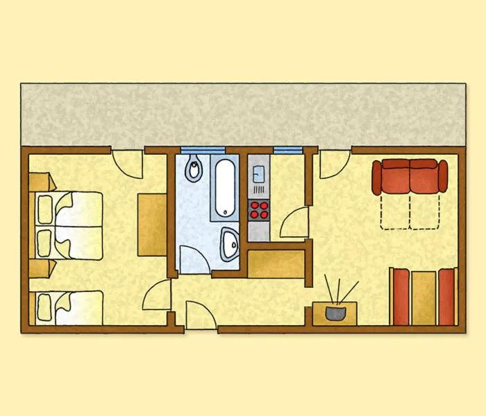 Floor plan in Residence Bannwald