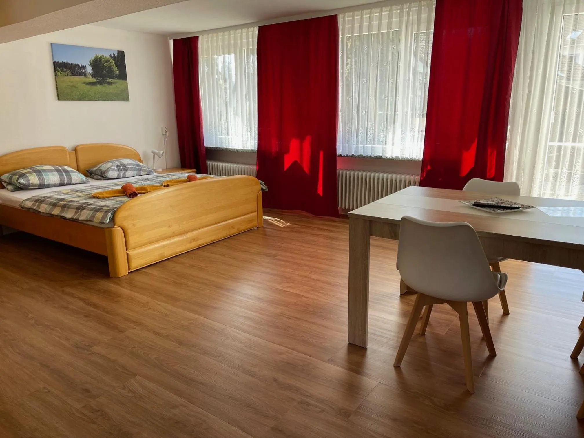 Bed in Naturkost-Hotel Harz