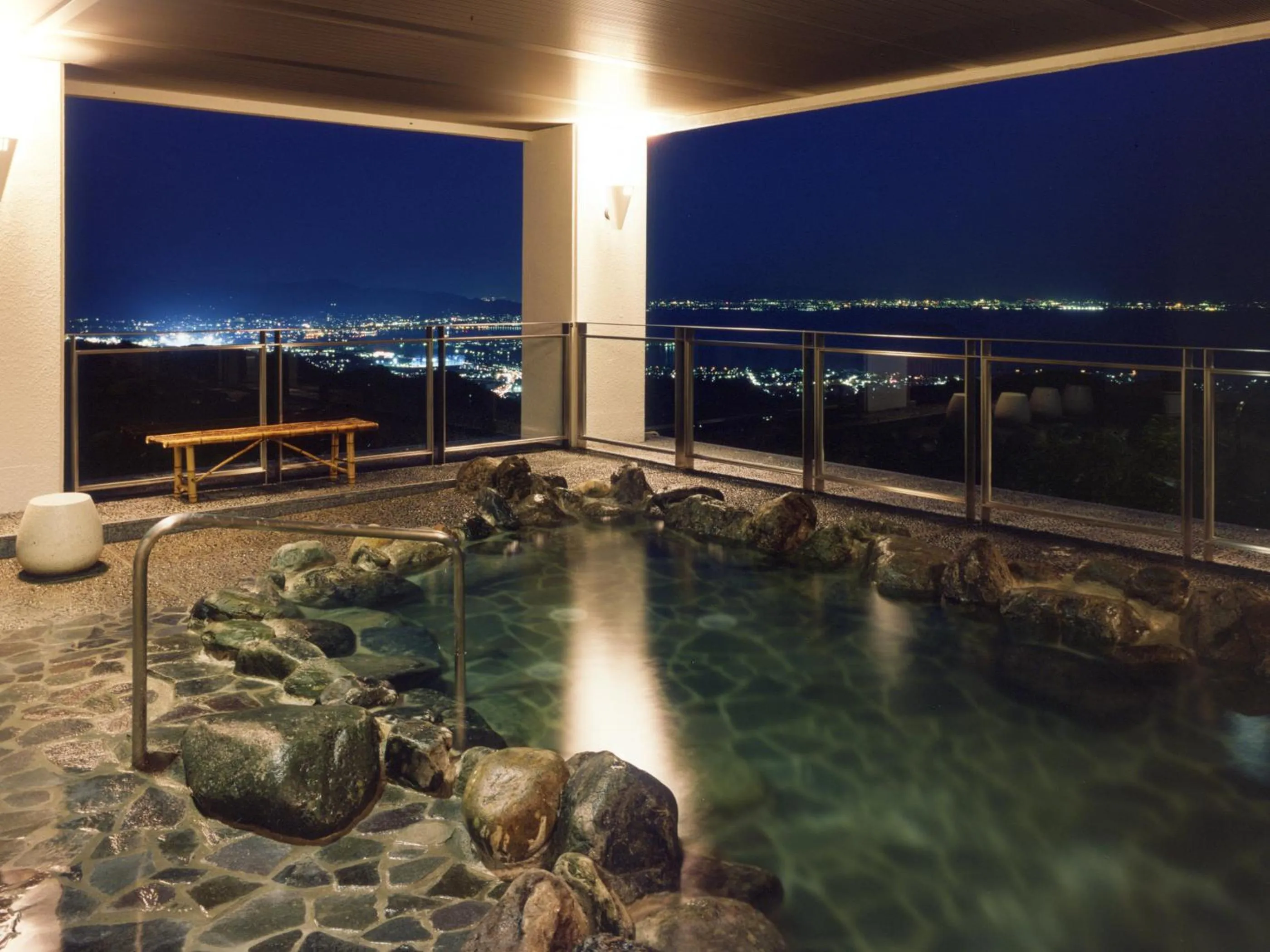 Hot Spring Bath in Gamagori Onsenkyo Mikawa Bay Hills Hotel