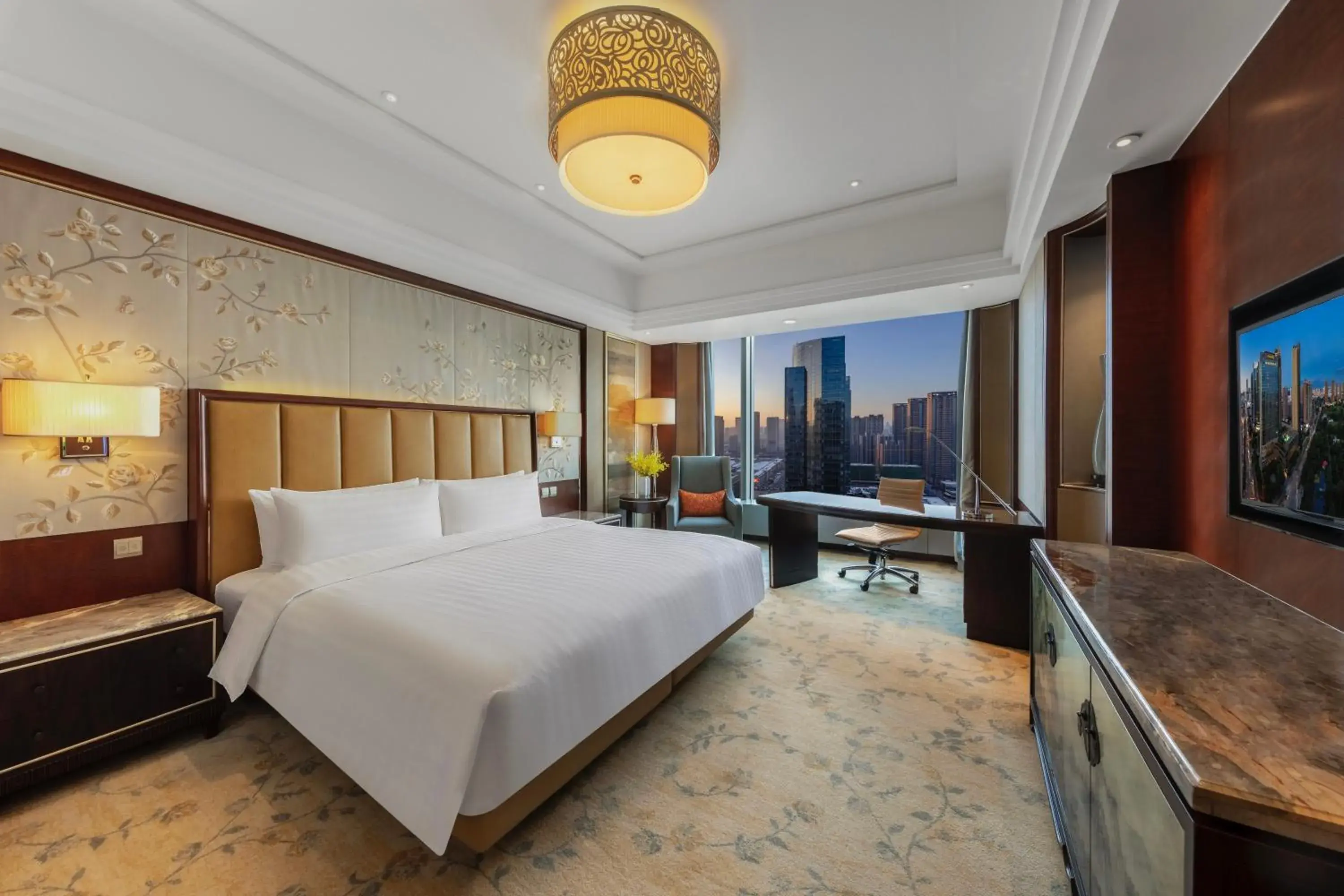 Photo of the whole room, Bed in Shangri-La Shenyang Photo of the whole room, Bed in Shangri-La Shenyang