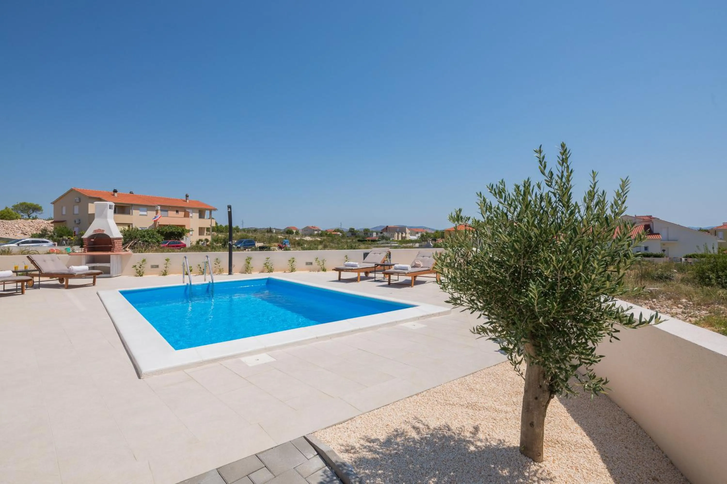 Pool view in Villa Bettina