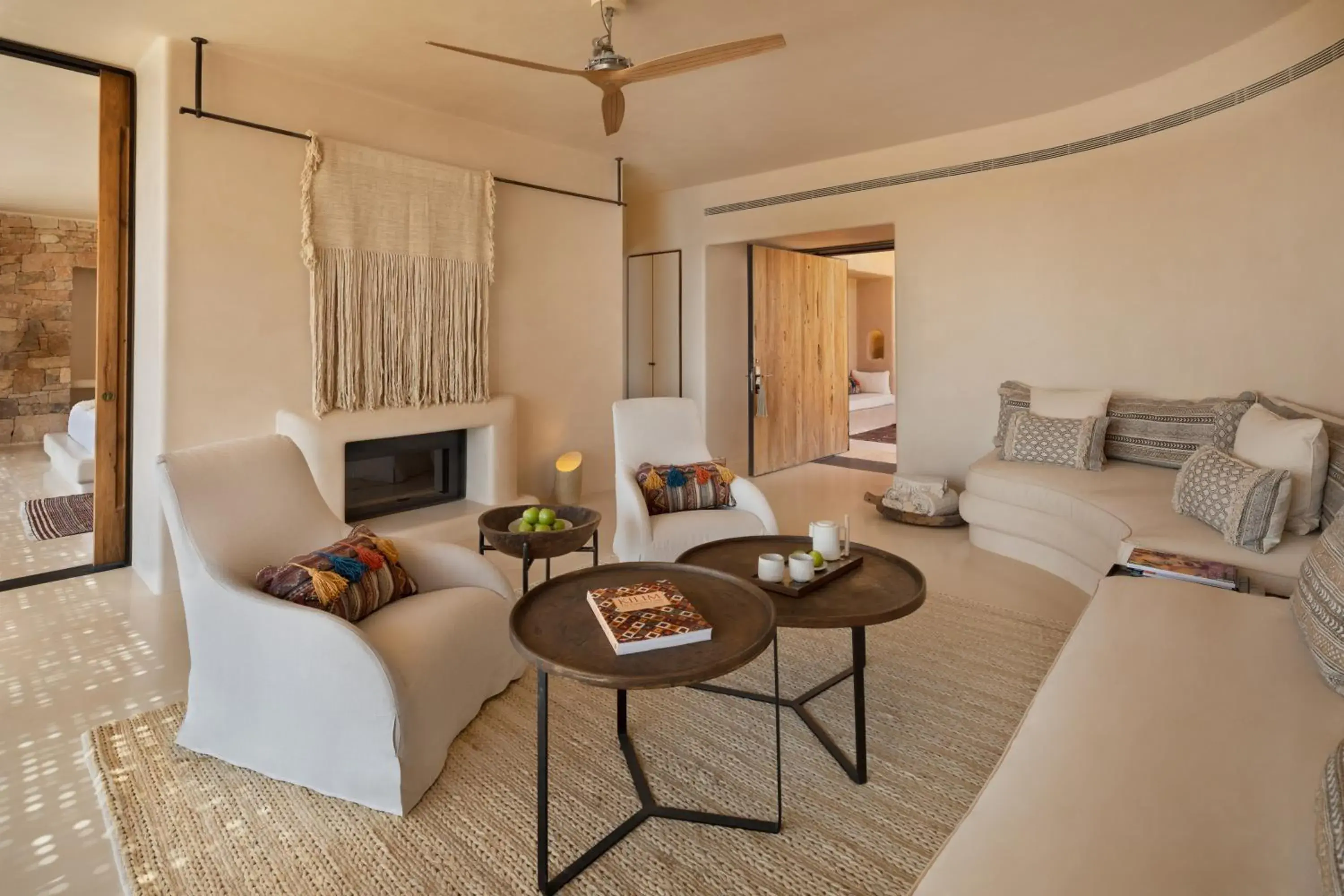 Living room in Six Senses Shaharut Living room in Six Senses Shaharut