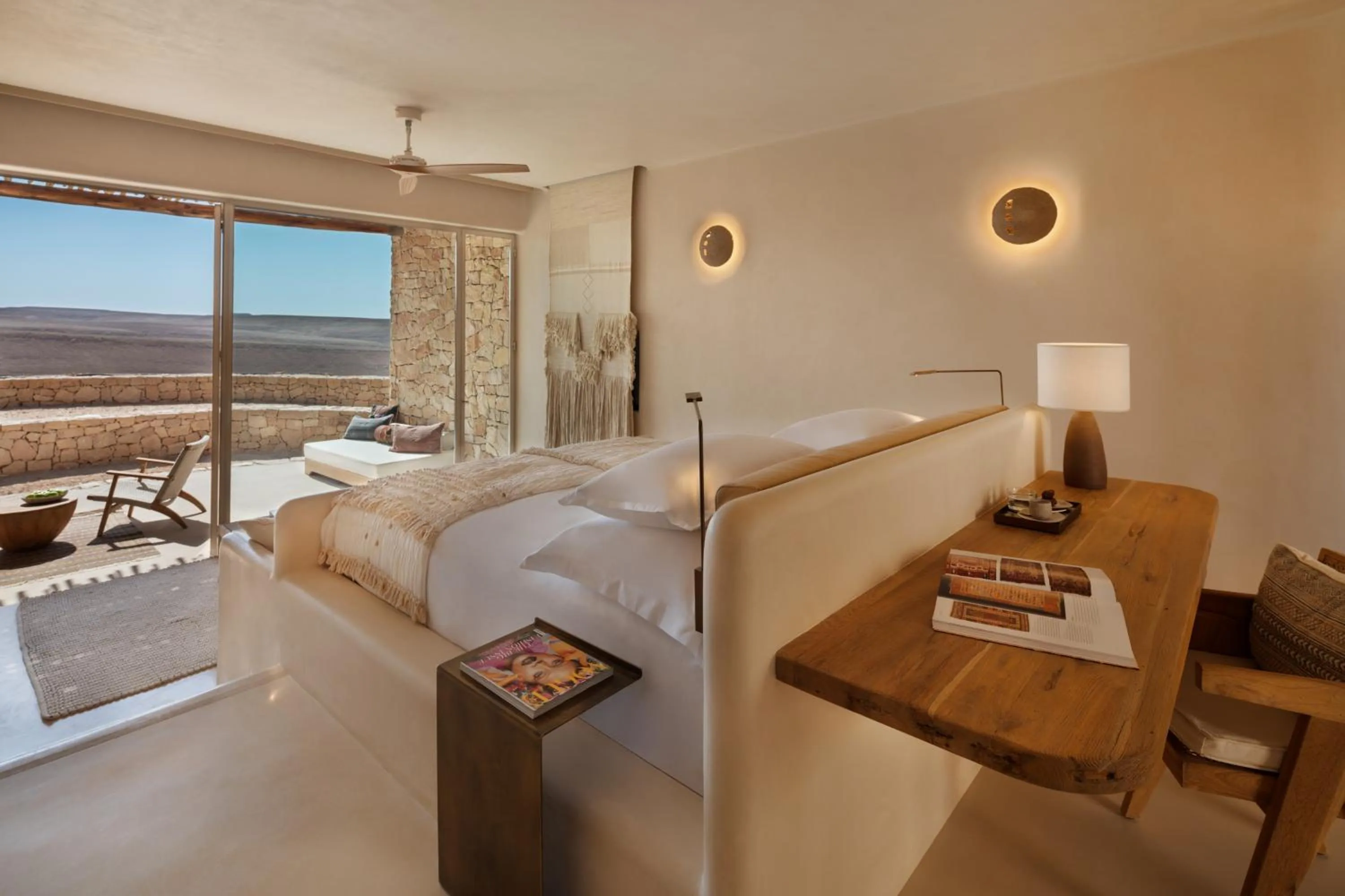 Photo of the whole room, Bed in Six Senses Shaharut