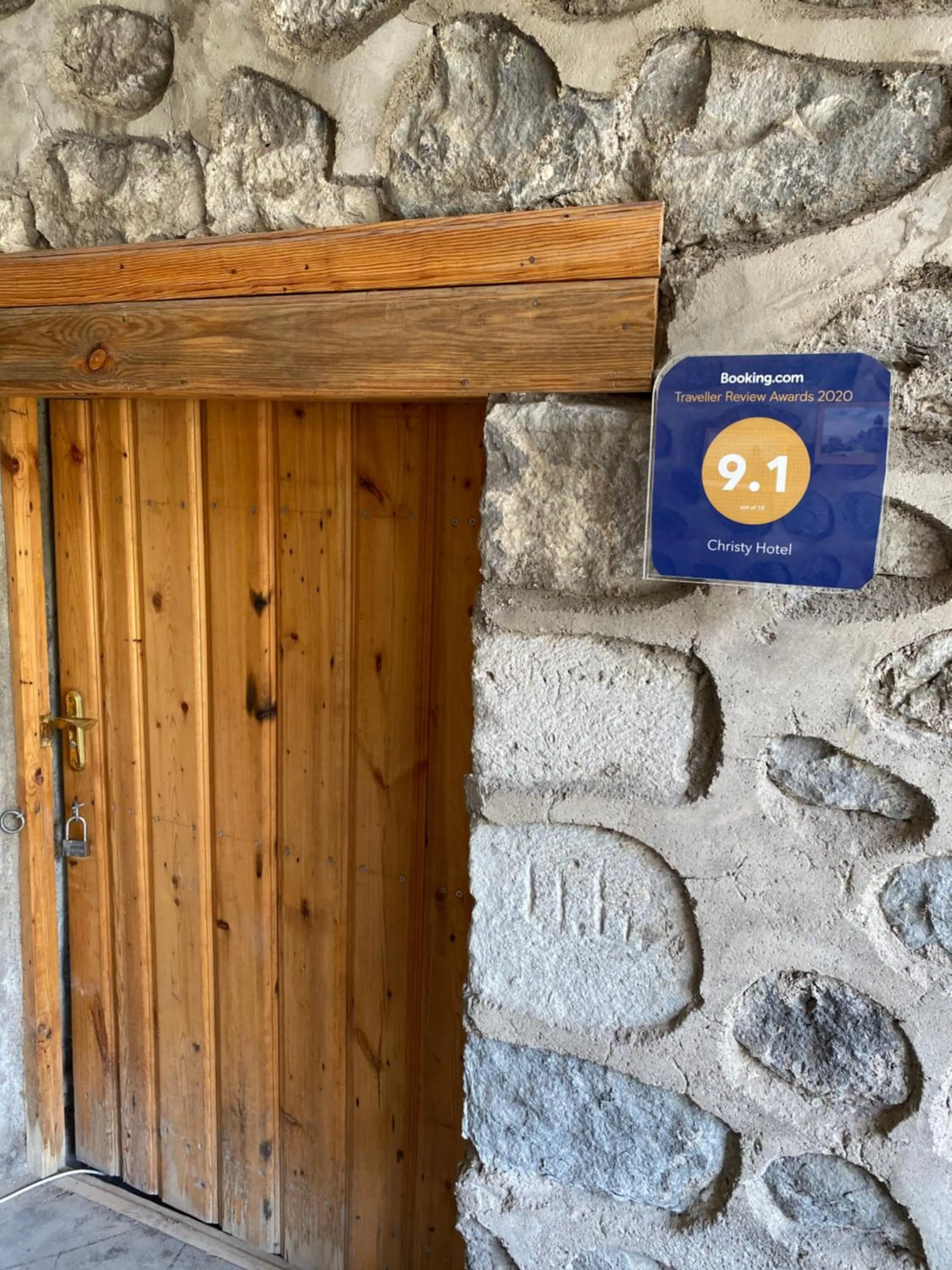 Certificate/Award in Christy Hotel