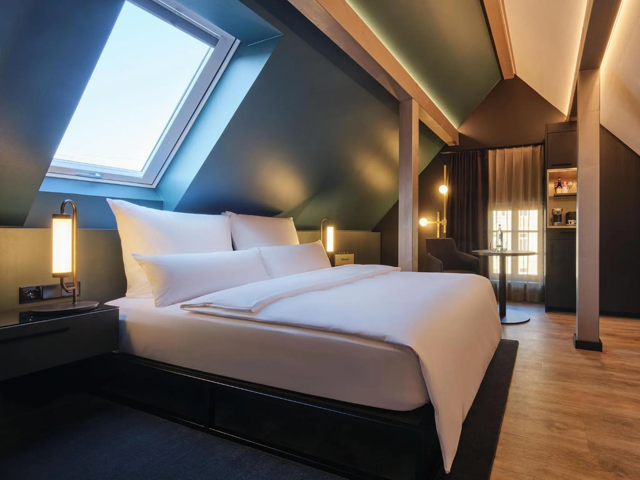 Photo of the whole room, Bed in Hotel am Sophienpark