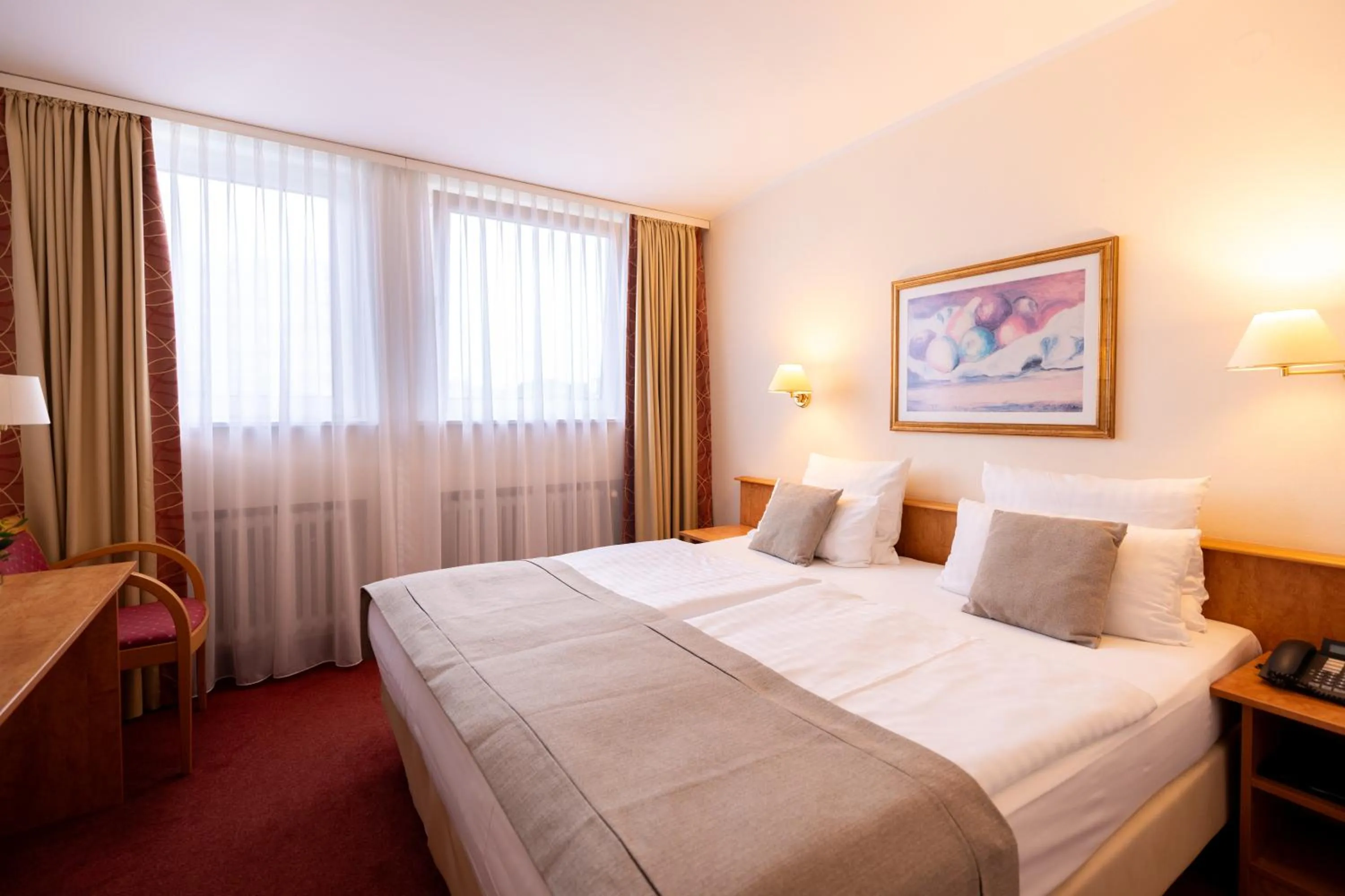 Bed in Hotel Bremer Haus