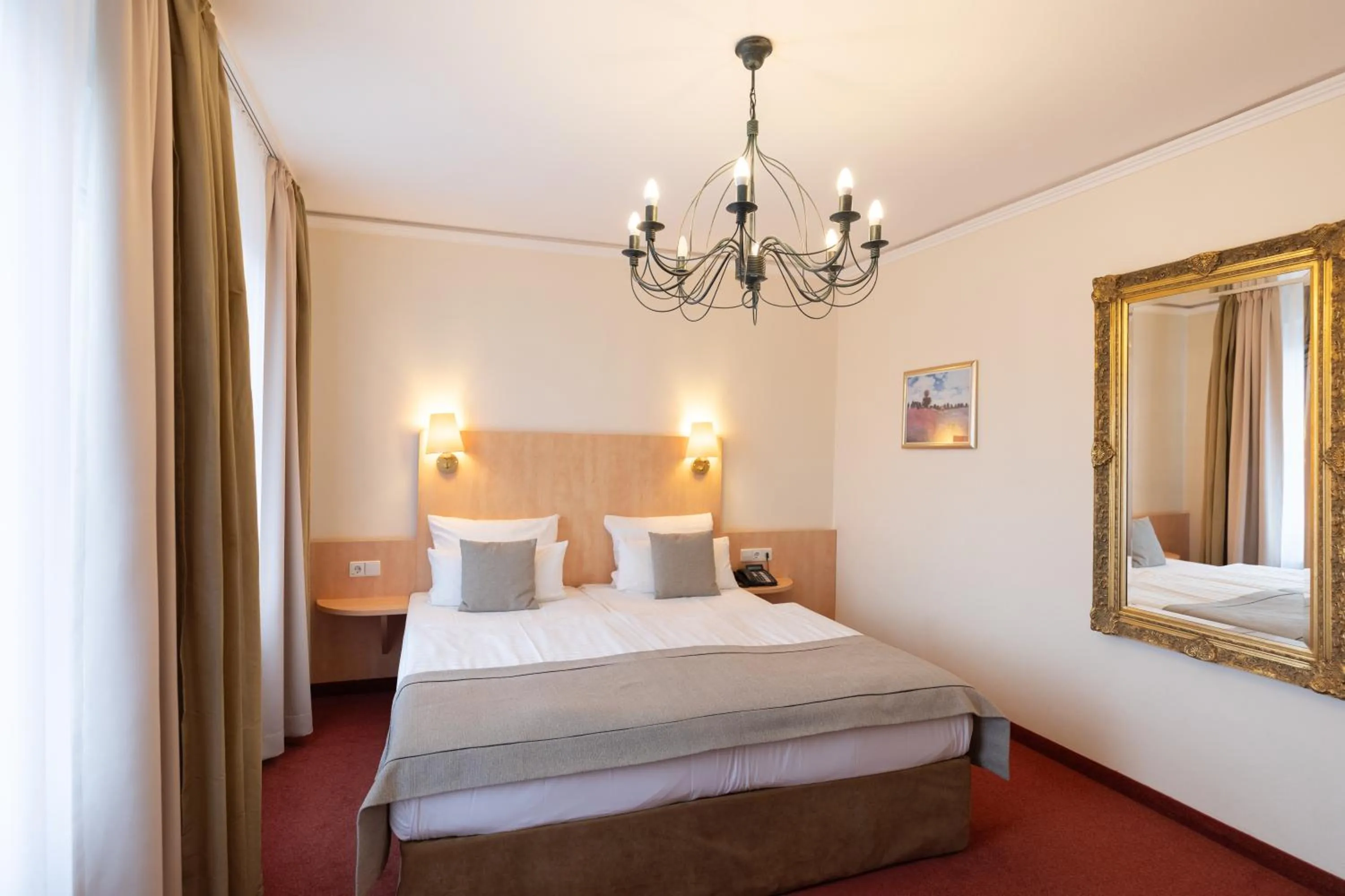 Bed in Hotel Bremer Haus