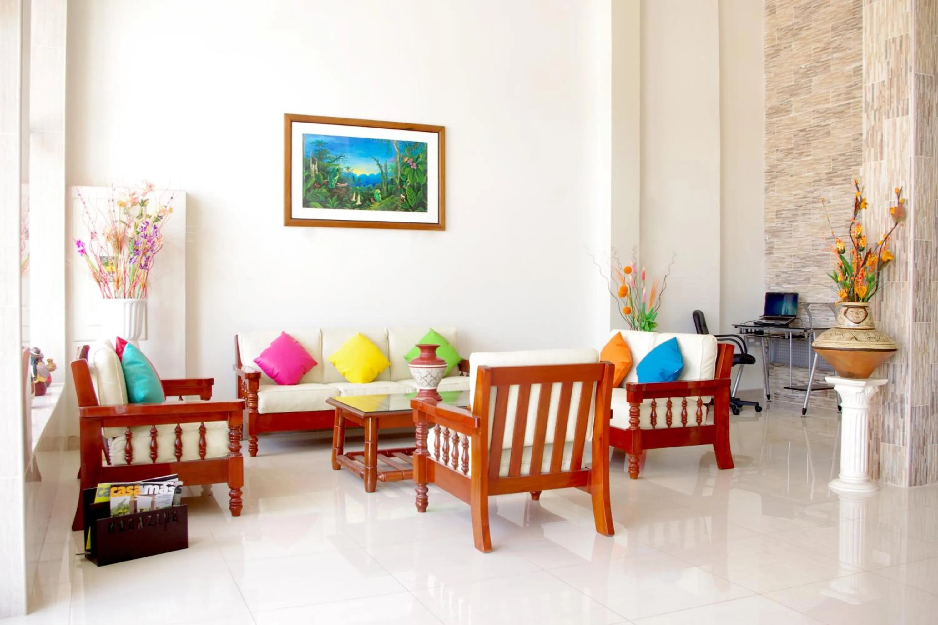 Communal lounge/ TV room in Del Castillo Plaza Hotel Pucallpa