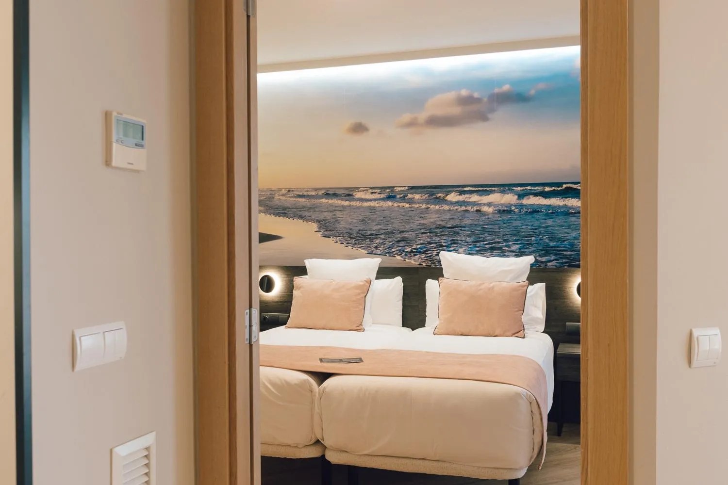 Bed in Palau Suites & Apartments