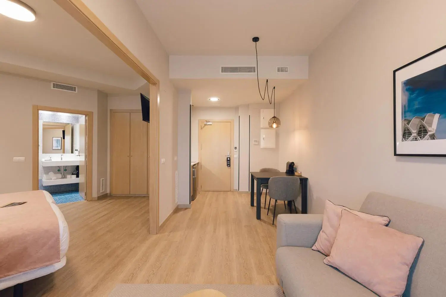 Bed in Palau Suites & Apartments Bed in Palau Suites & Apartments